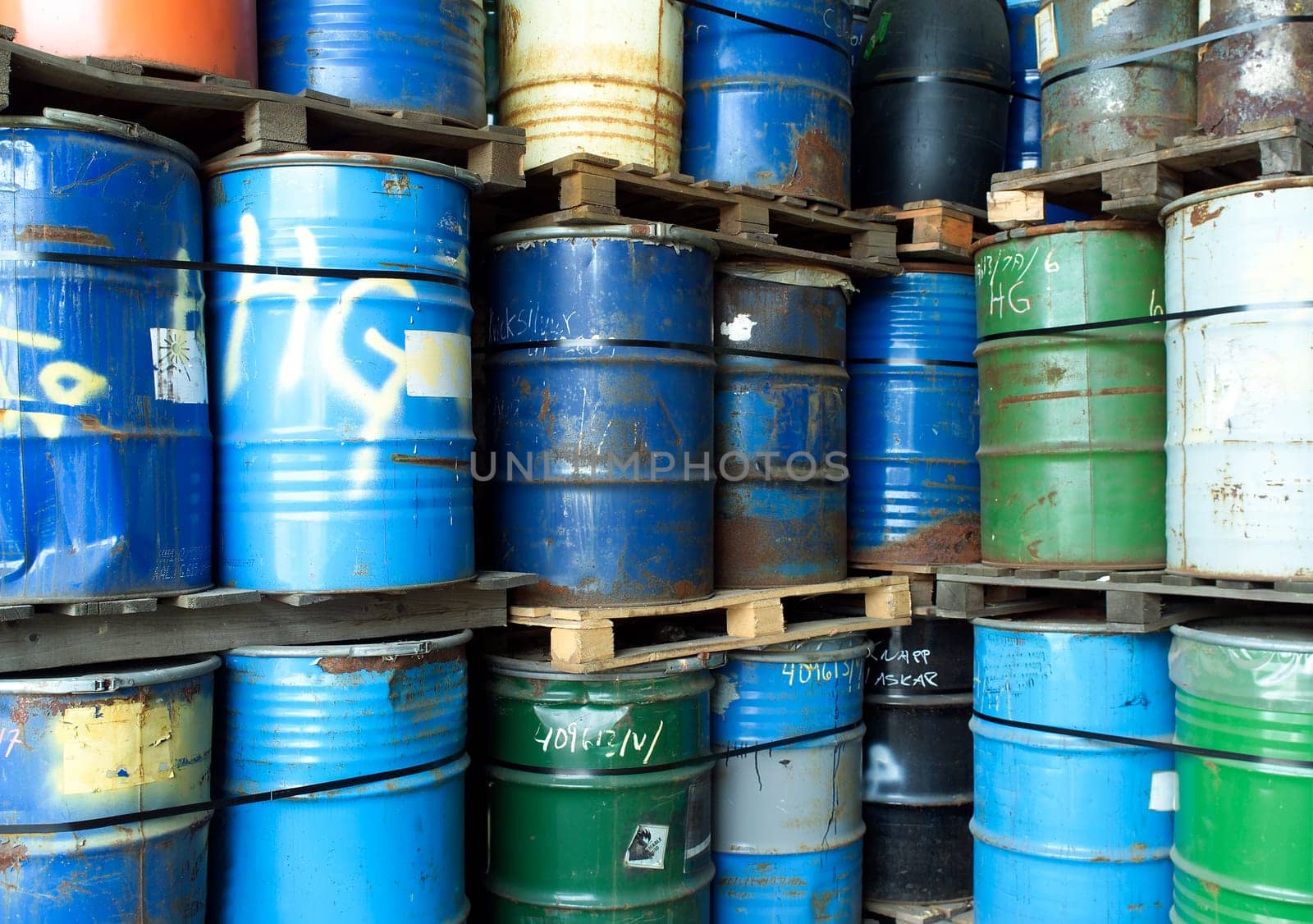 Large group of Oil Drums