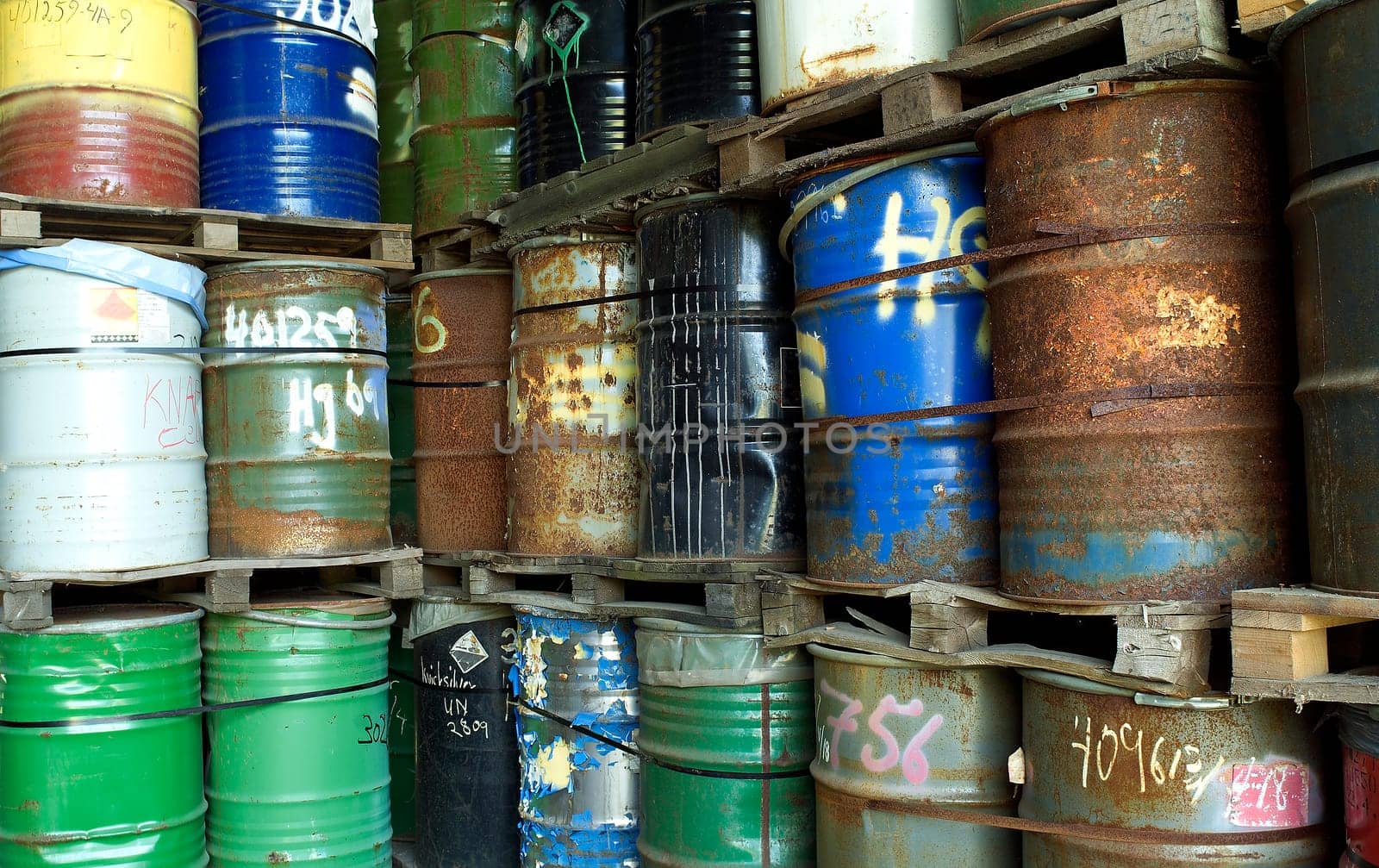 Large group of Oil Drums