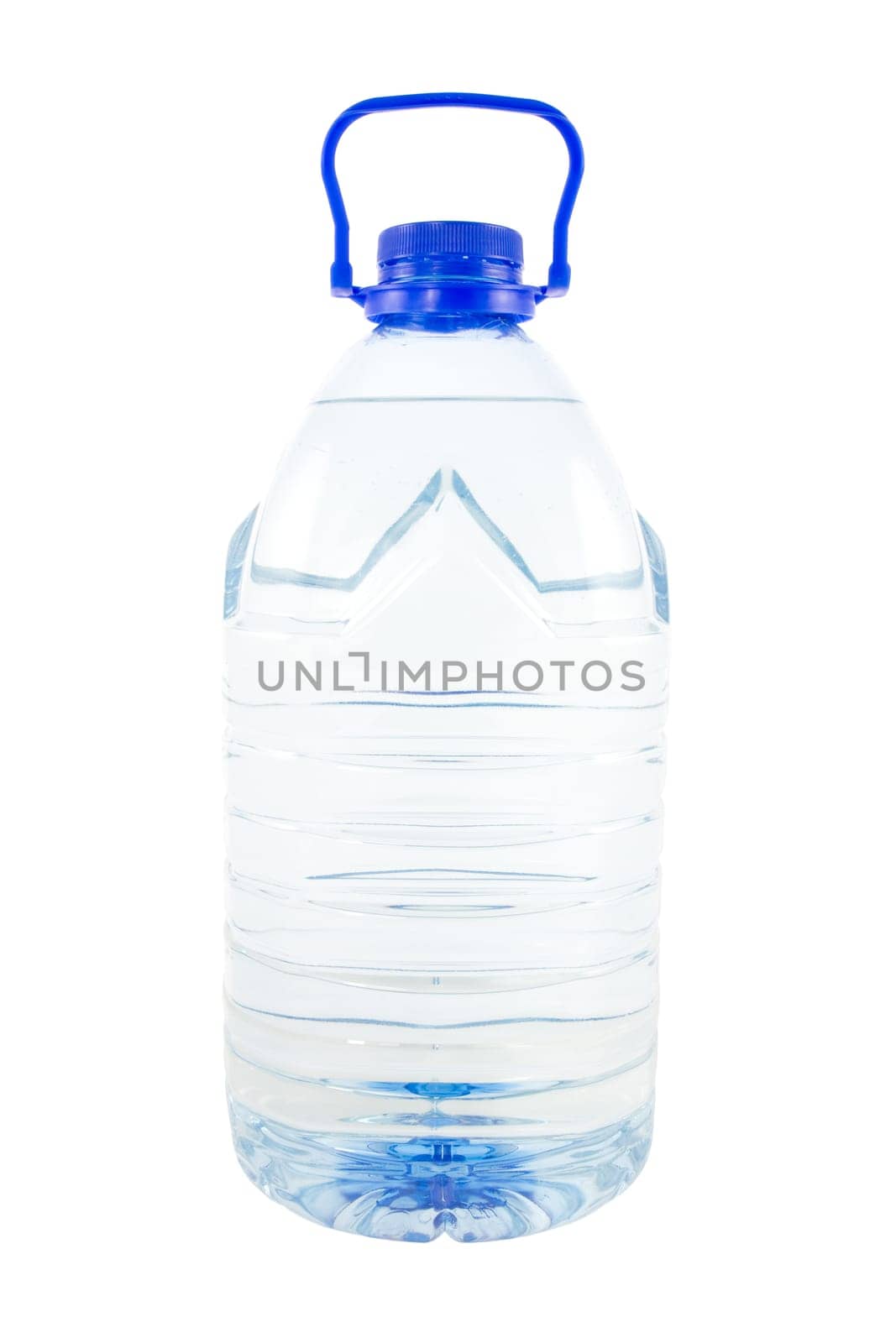 Big bottle of water isolated on white background