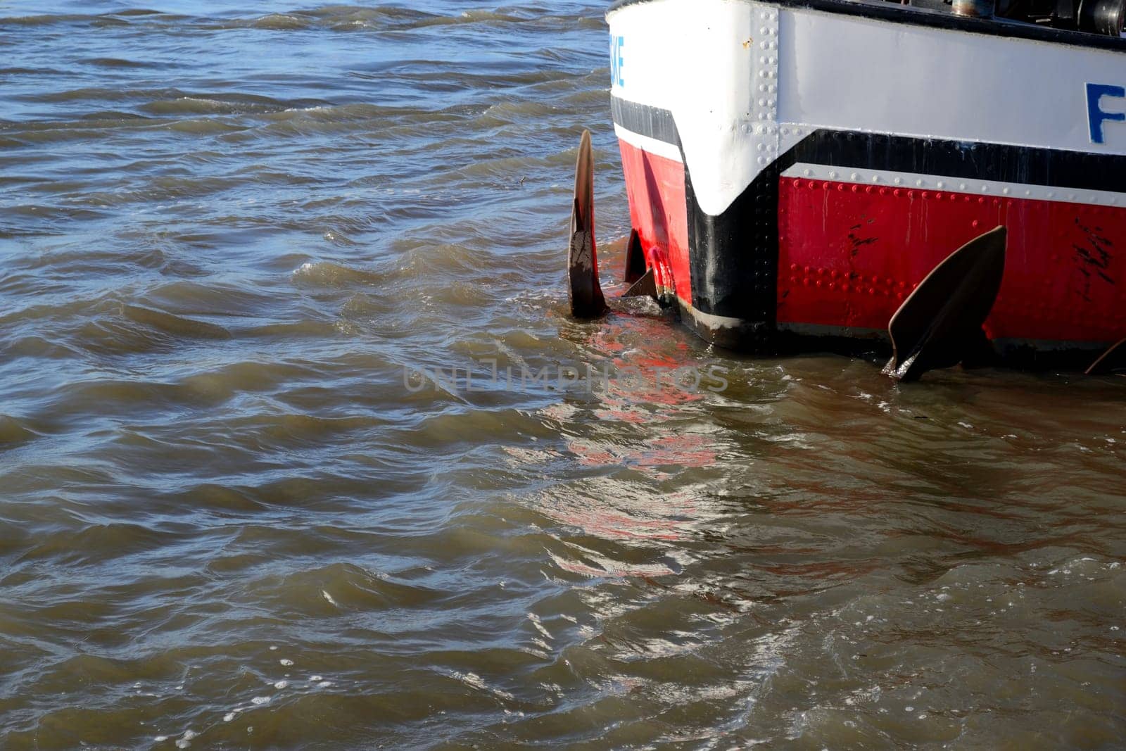 Bow of an inland vessel