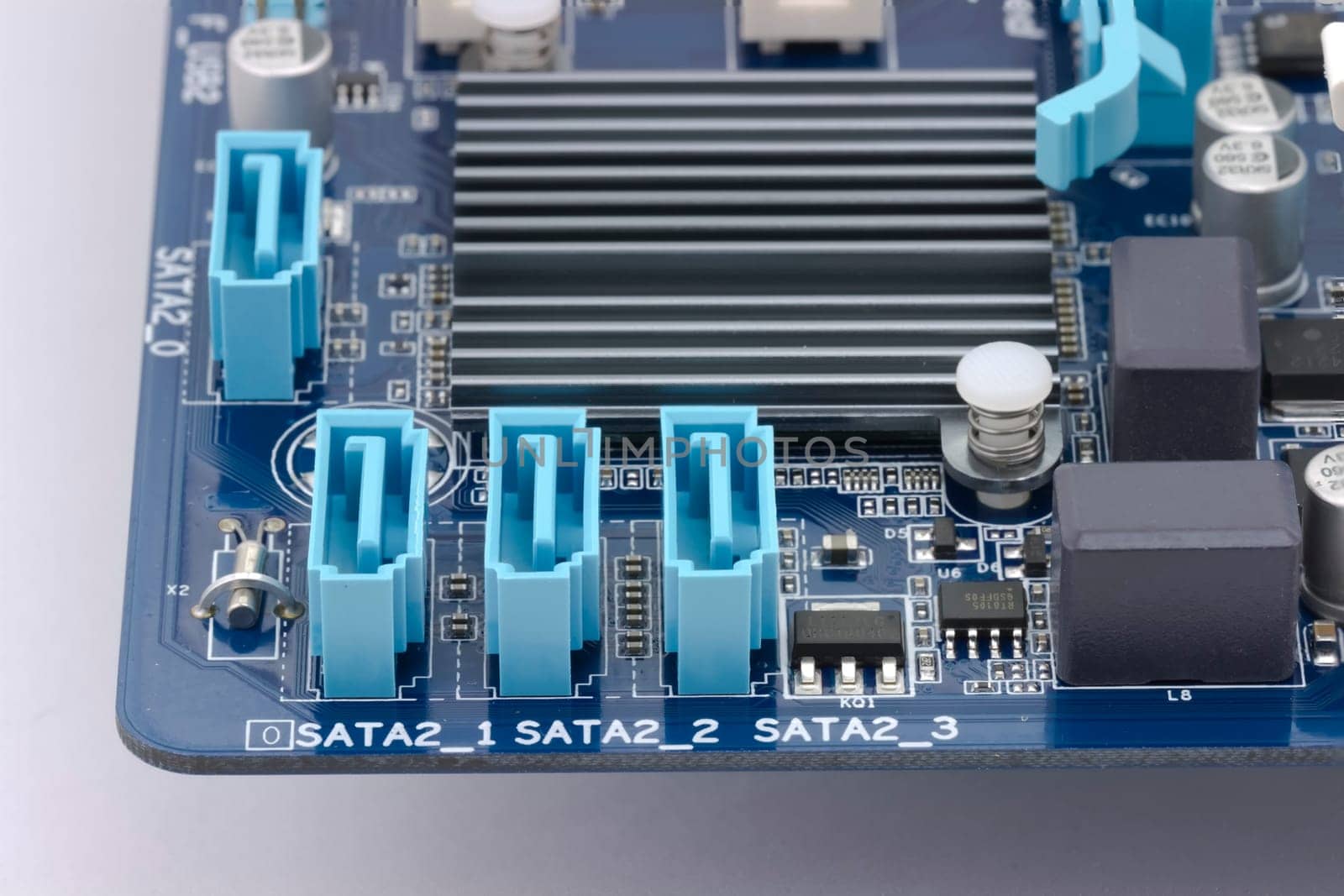 SATA connection on the computer motherboard