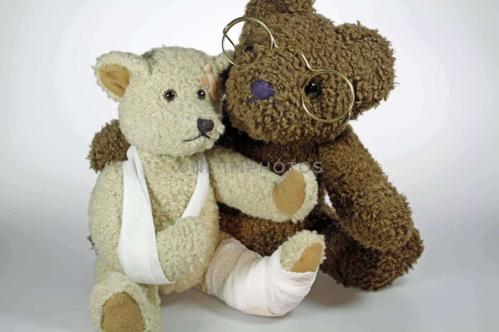 Sick teddy bear with boyfriend