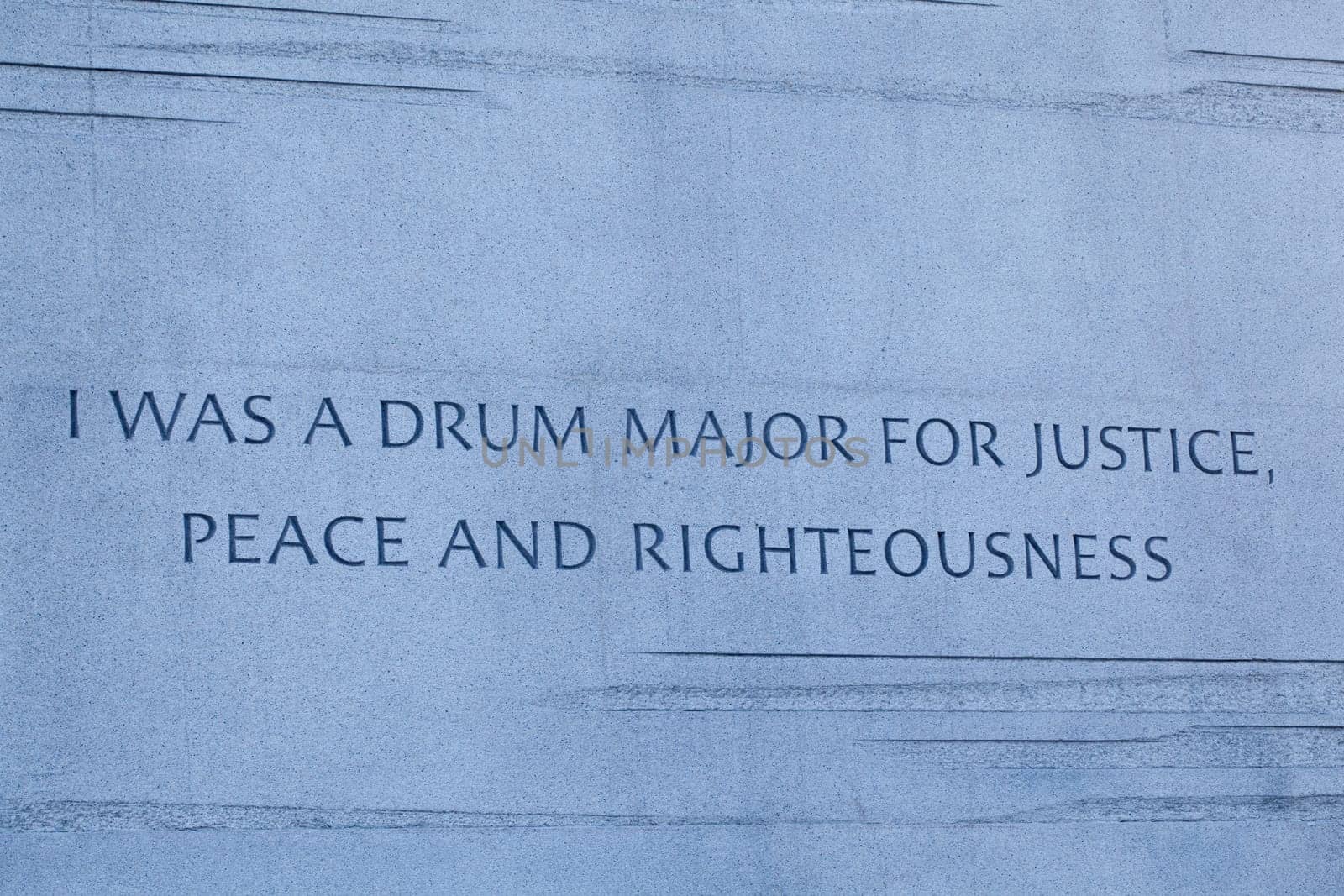 Washington, DC - February 13: Monument to Dr Martin Luther King on February 13, 2012. Government agreed  on Feb 12 to change the Drum Major words on the statue