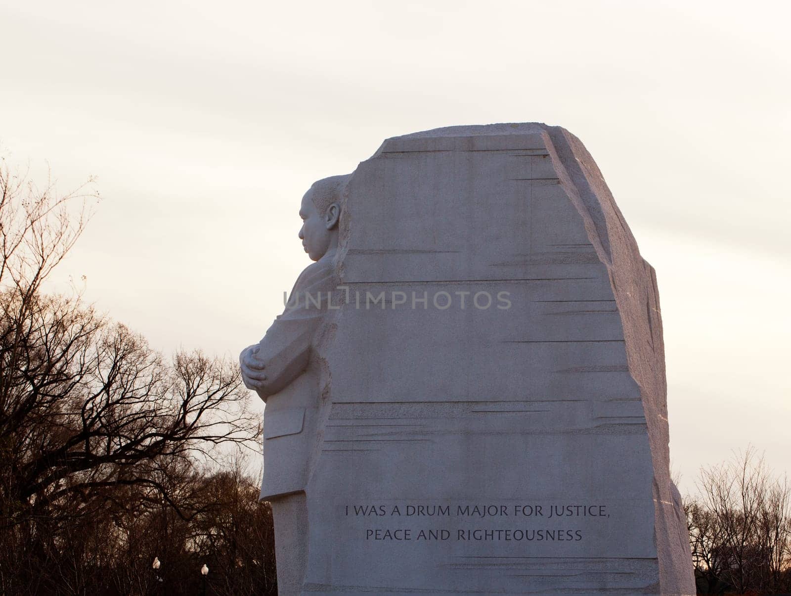 Washington, DC - February 13: Monument to Dr Martin Luther King on February 13, 2012. Government agreed  on Feb 12 to change the Drum Major words on the statue