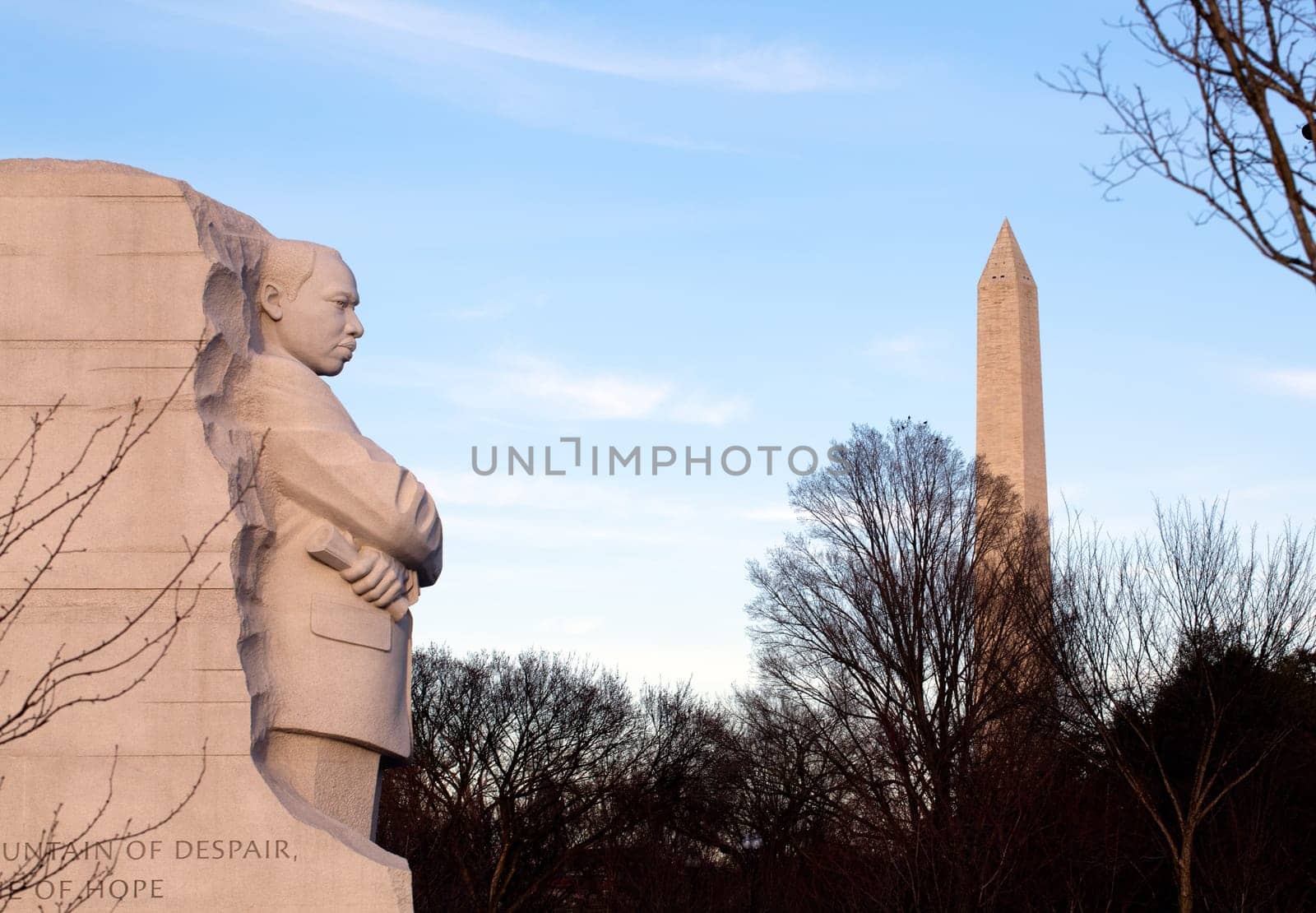 Washington, DC - February 13: Monument to Dr Martin Luther King on February 13, 2012. Government agreed  on Feb 12 to change the Drum Major words on the statue