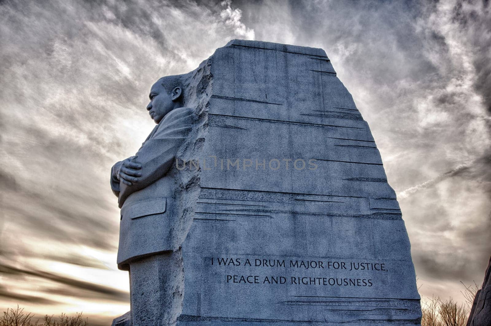 Washington, DC - February 13: Monument to Dr Martin Luther King on February 13, 2012. Government agreed  on Feb 12 to change the Drum Major words on the statue