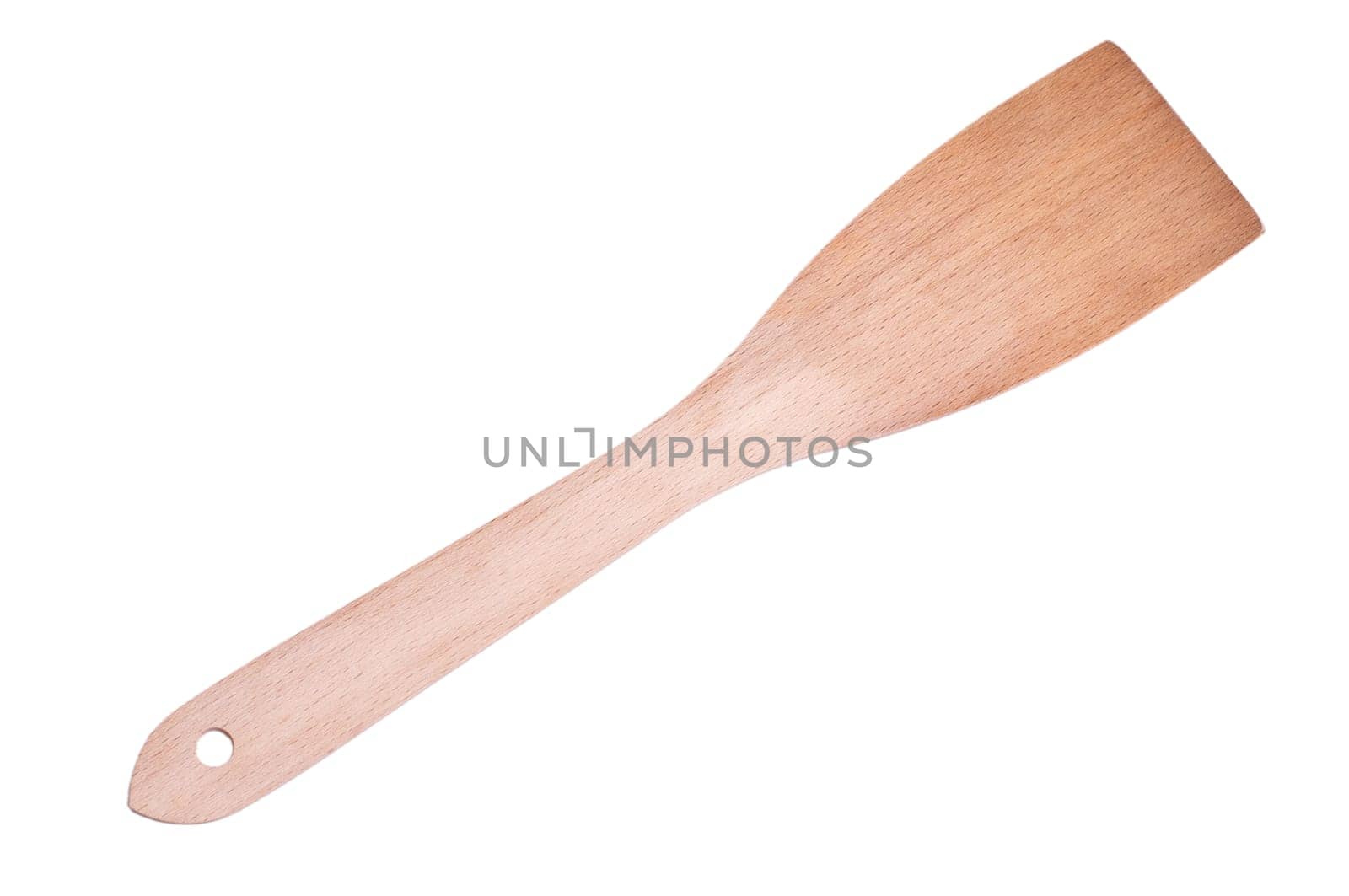 A new single wooden wooden spoon