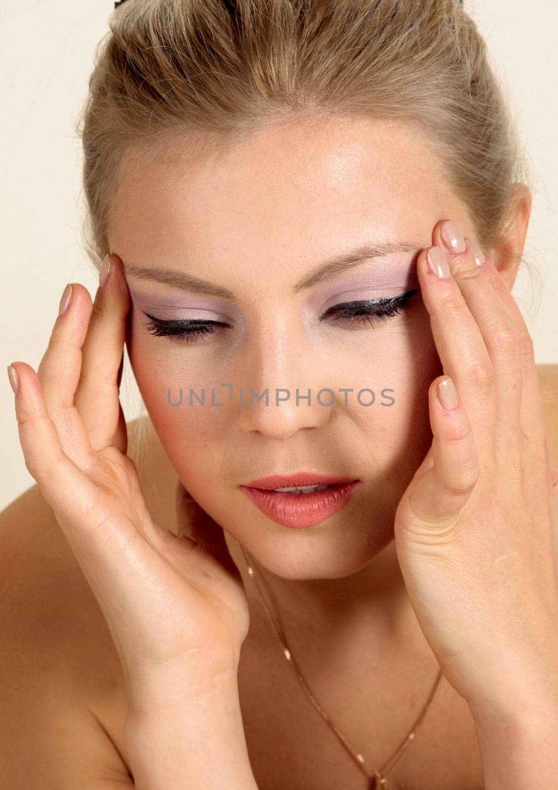 Woman with headache