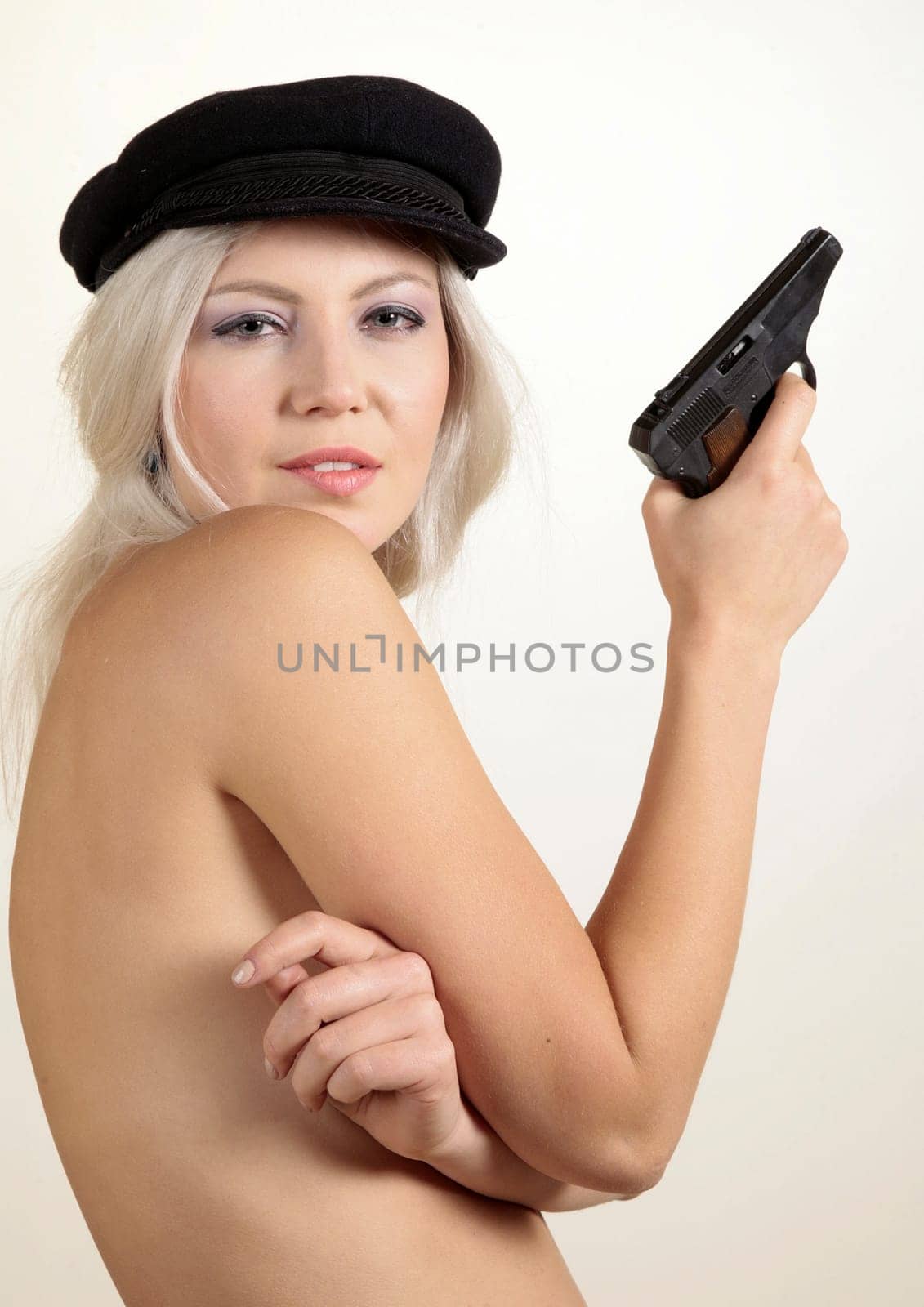 Woman with gun