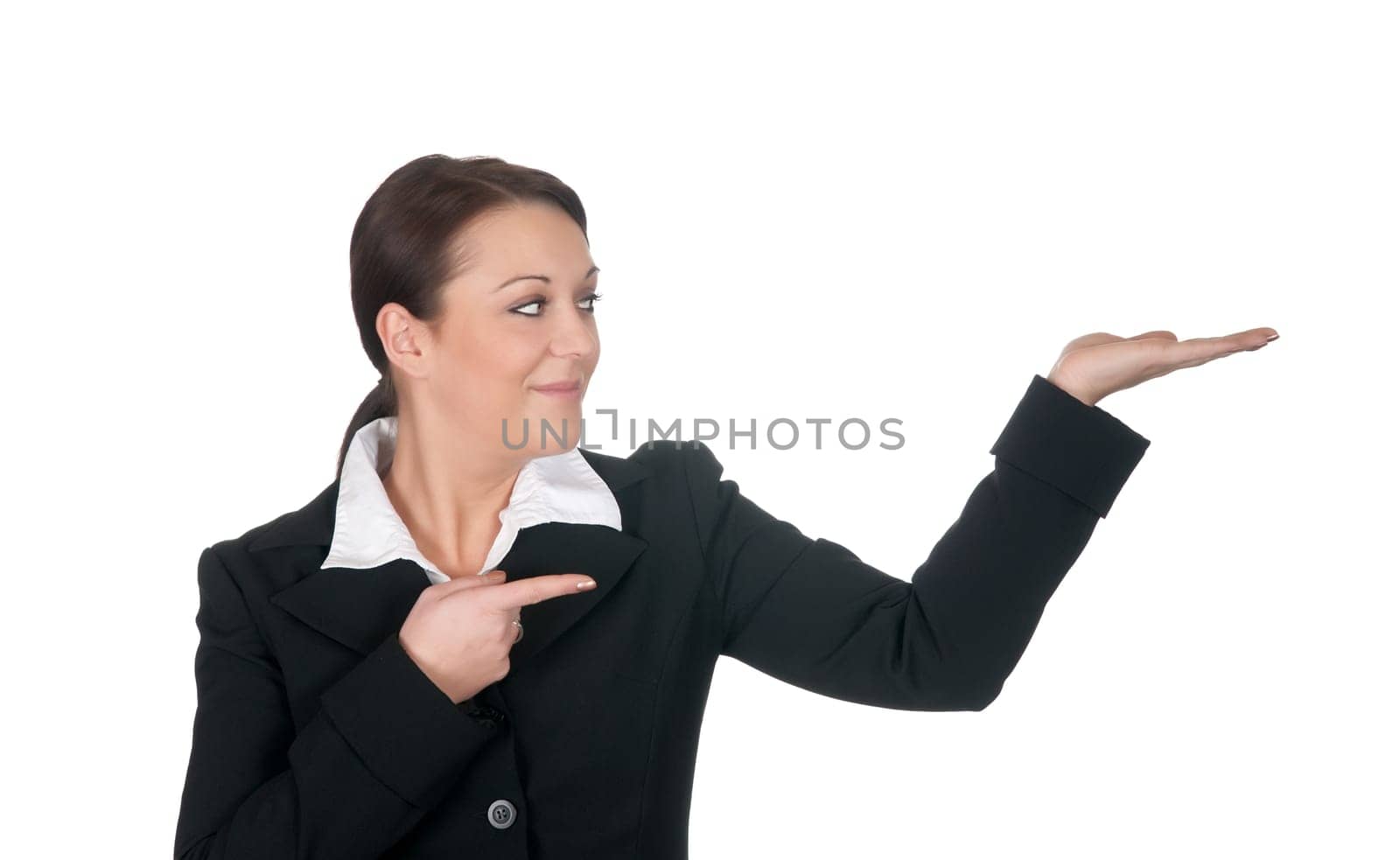 Businesswoman presenting