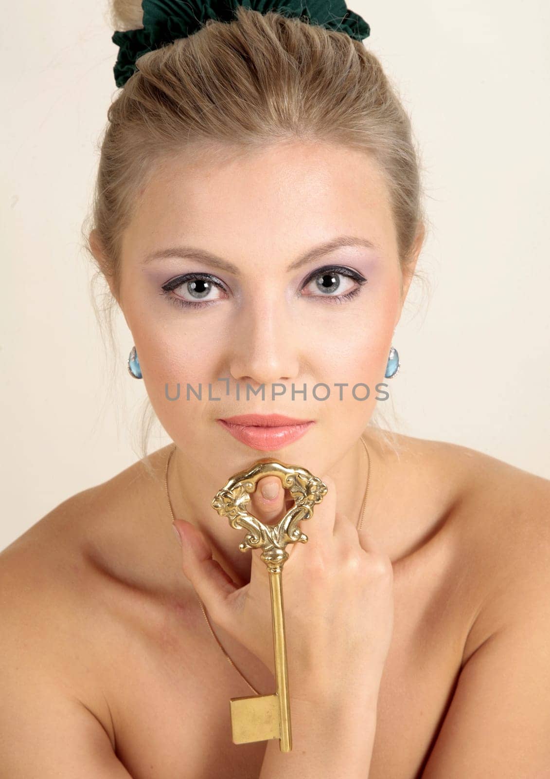 Woman with key
