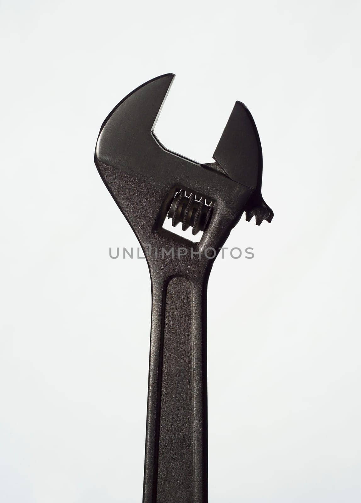 Single Monkeywrench on white background