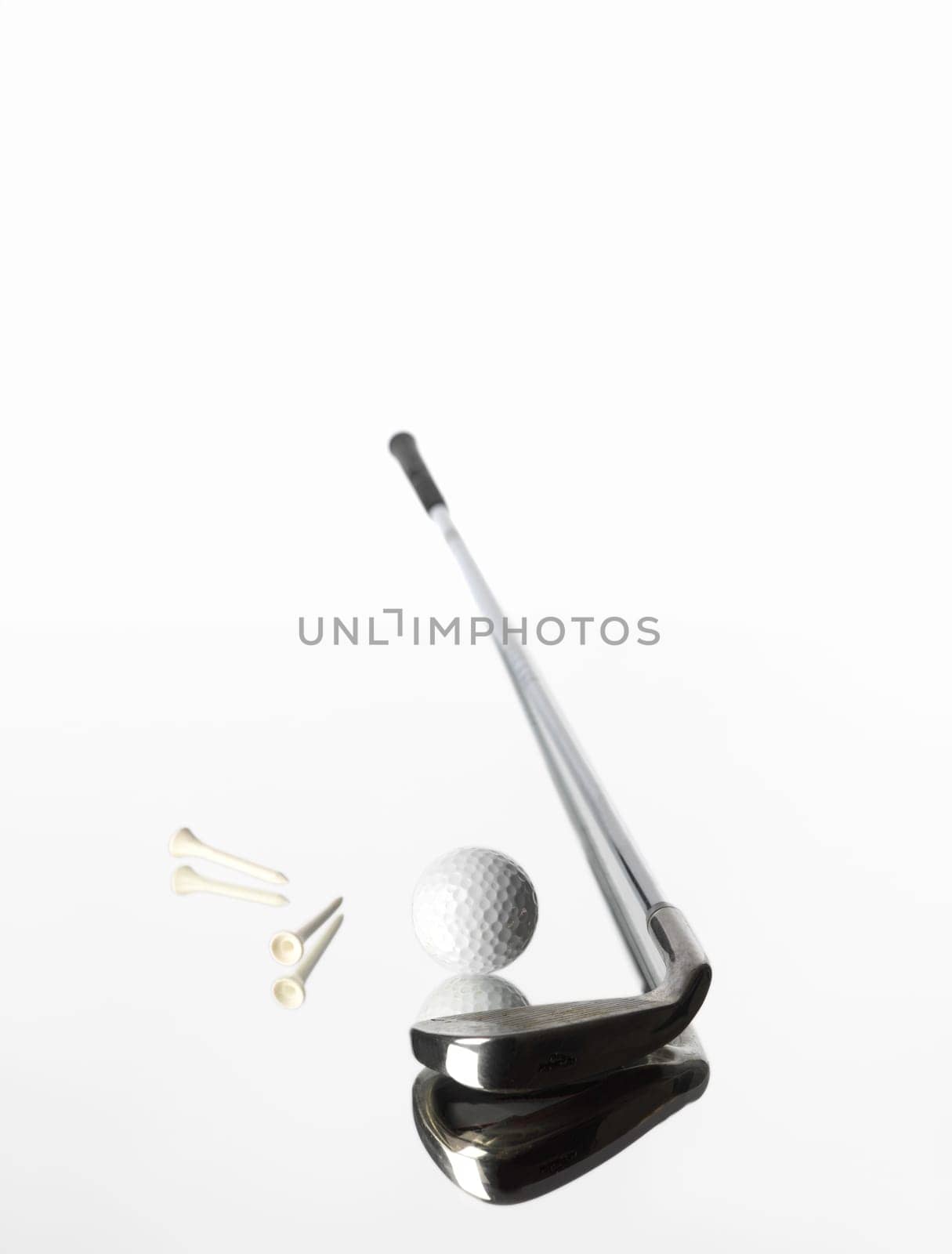 Golf Objects on white background