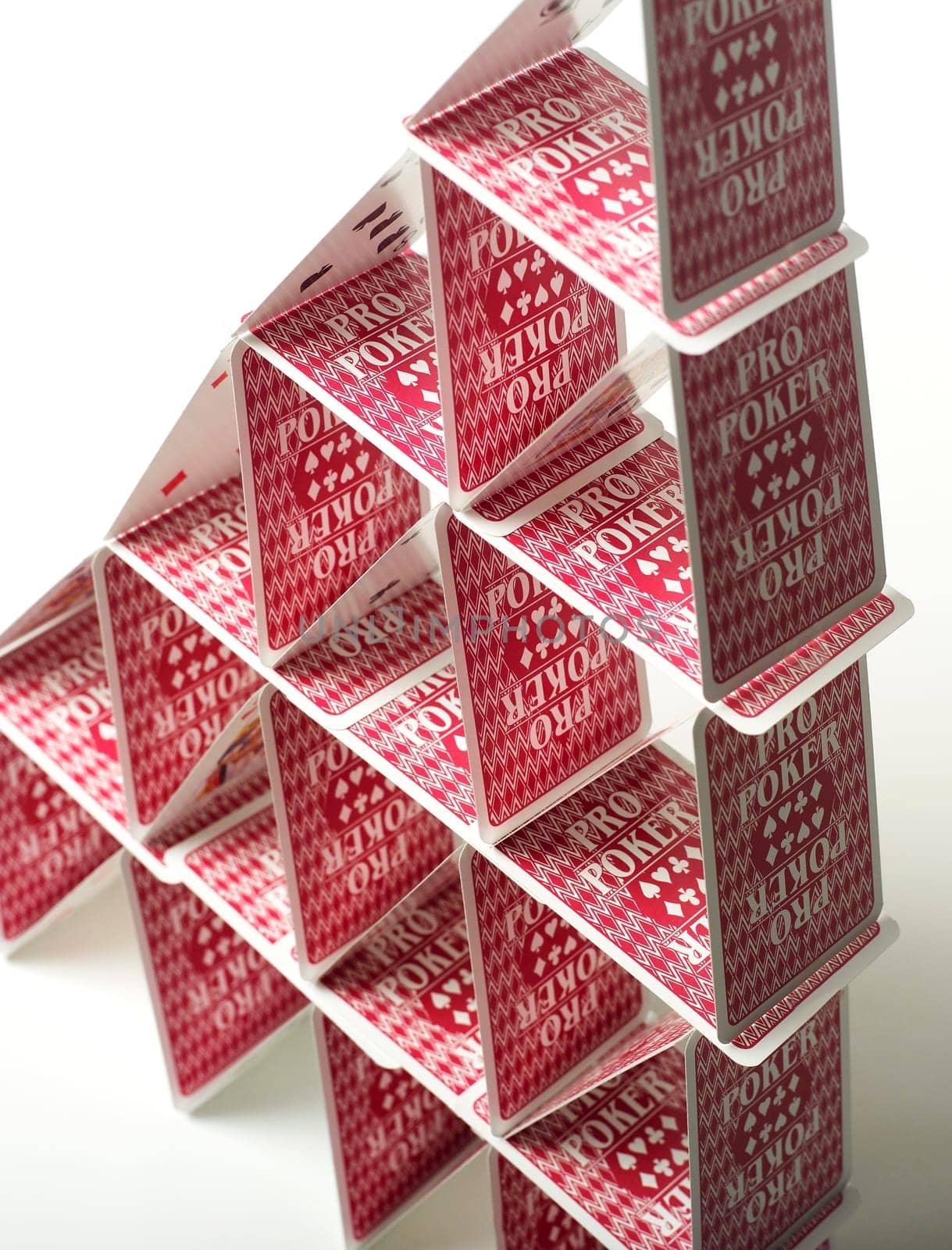 House of Cards isolated on white background