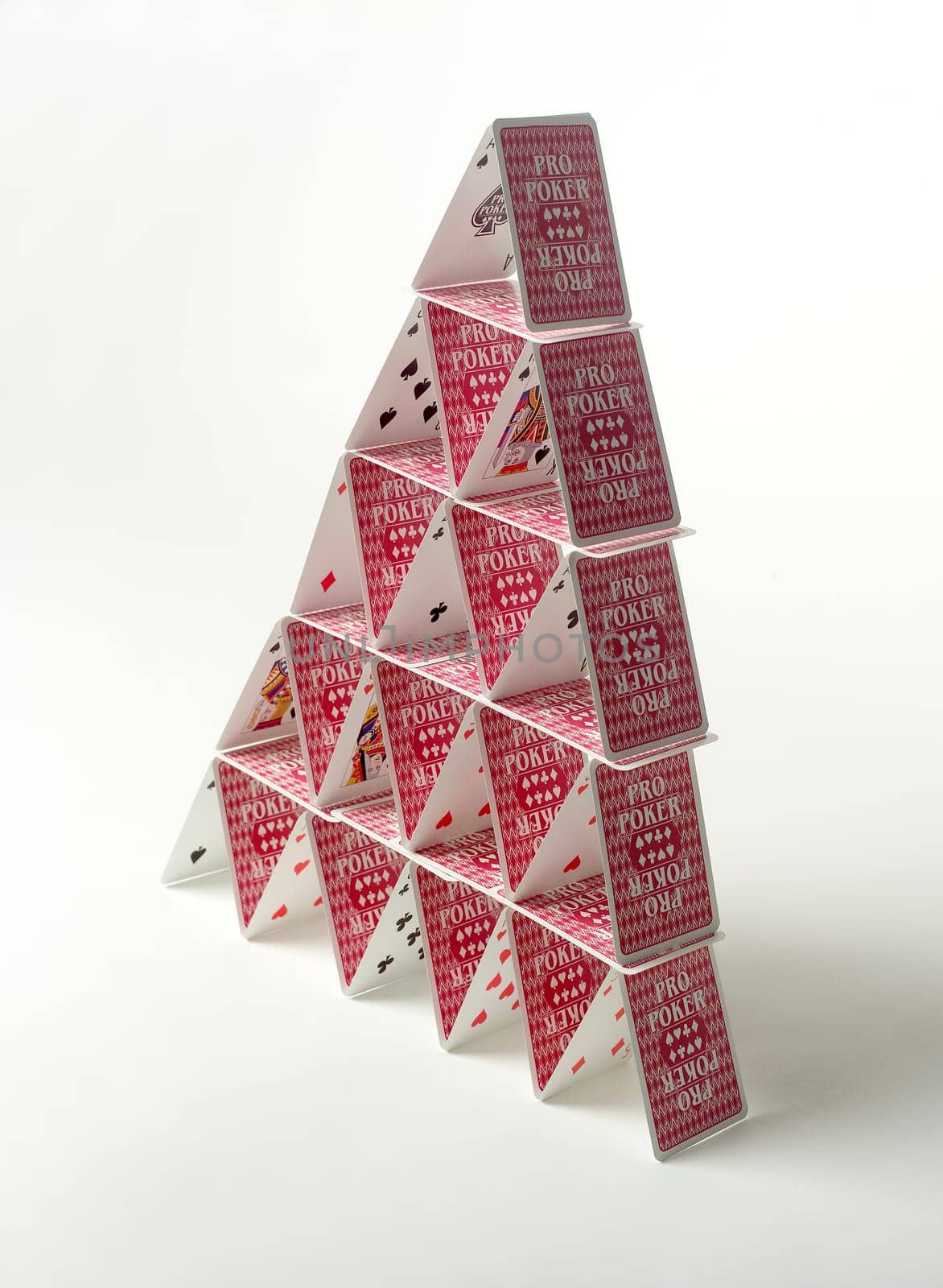 House of Cards isolated on white background