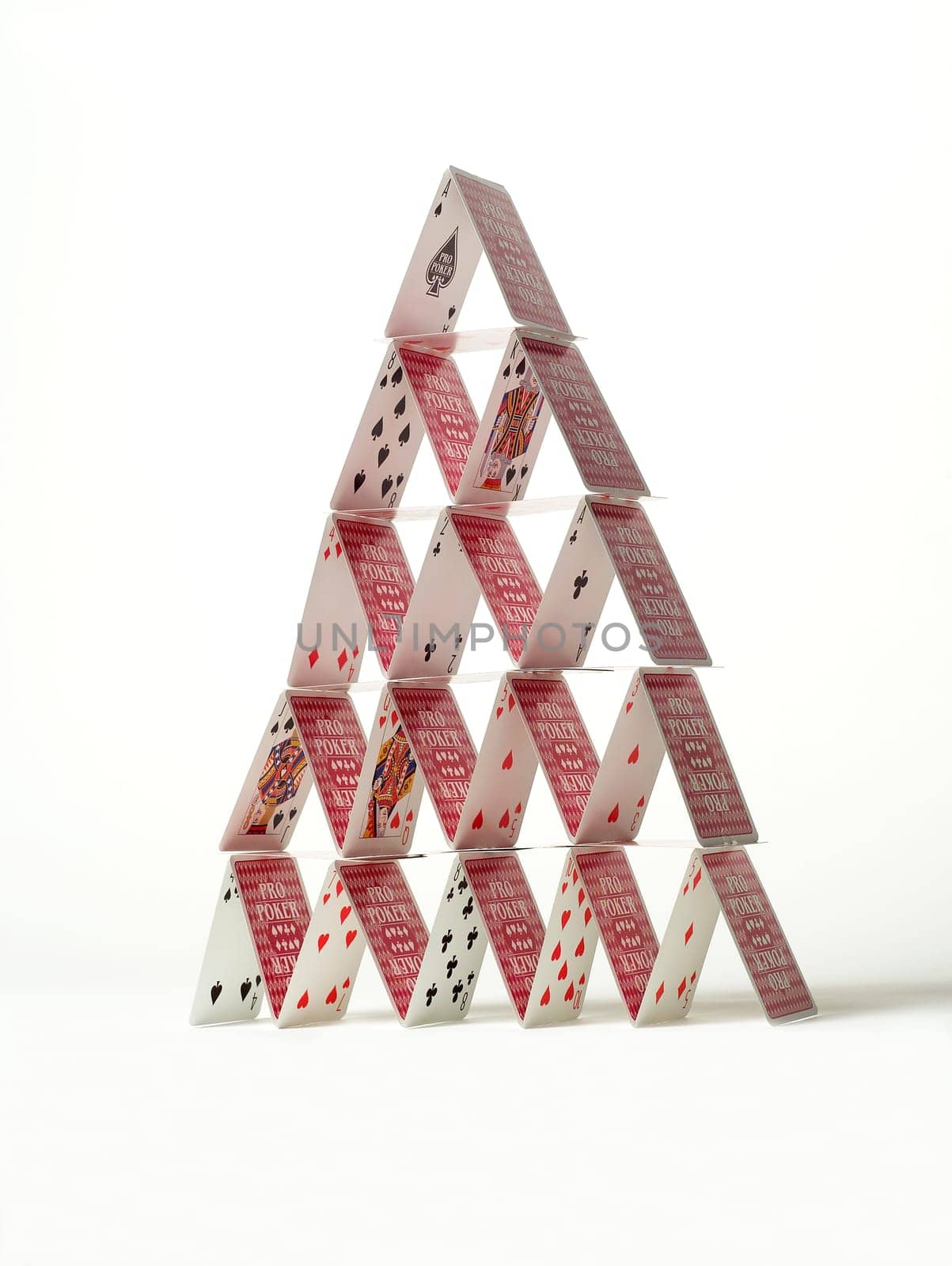 House of Cards isolated on white background