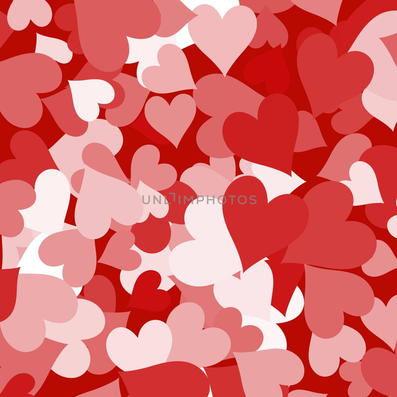 Paper Hearts Red Shapes Background Showing Love Romance And Valentines