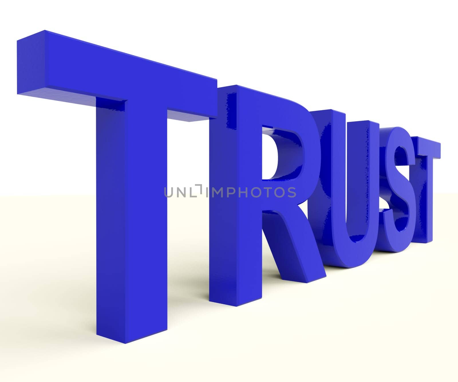 Word Trust As Symbol for Faith And Belief
