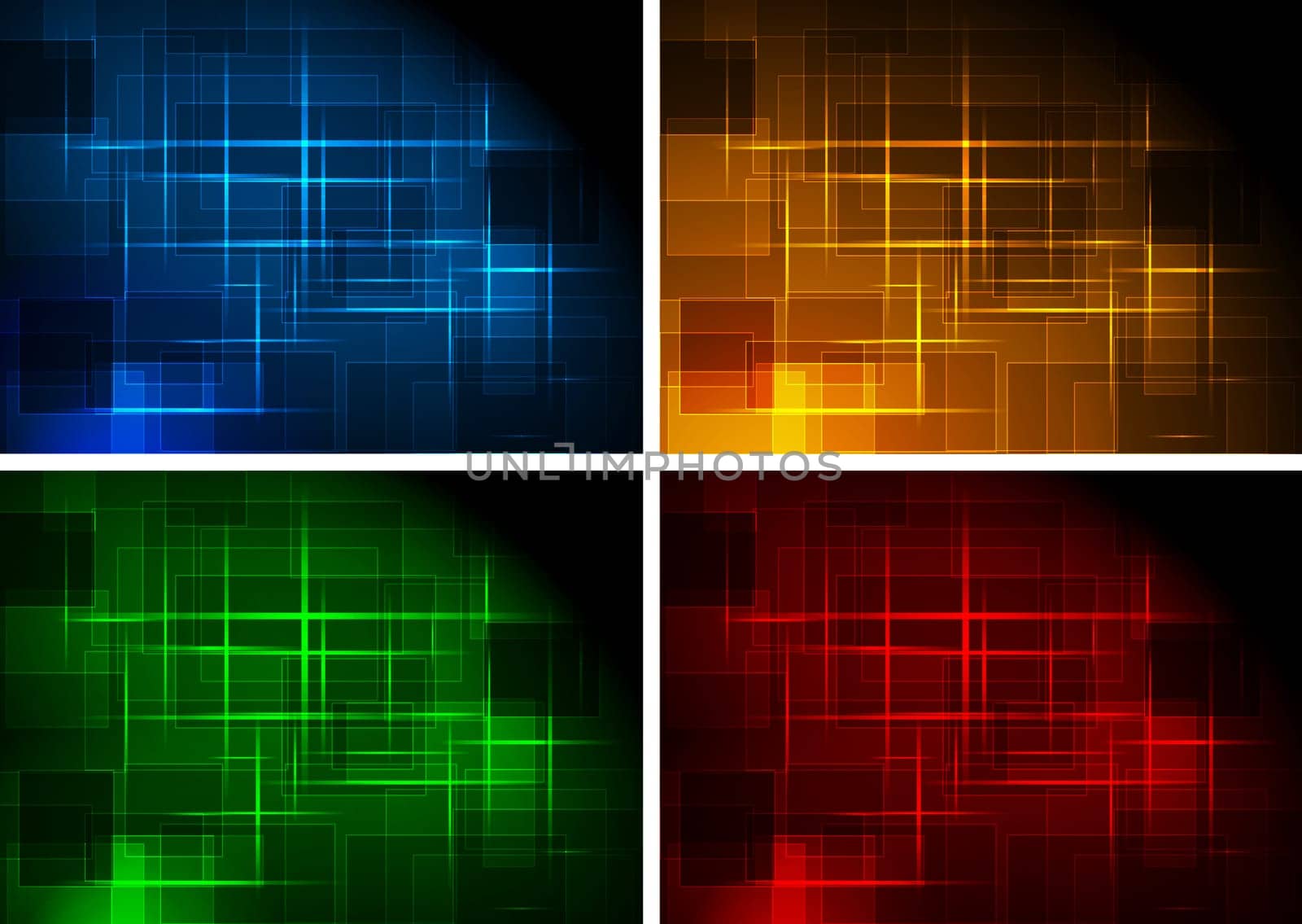 Set of dark abstract backgrounds - eps 10
