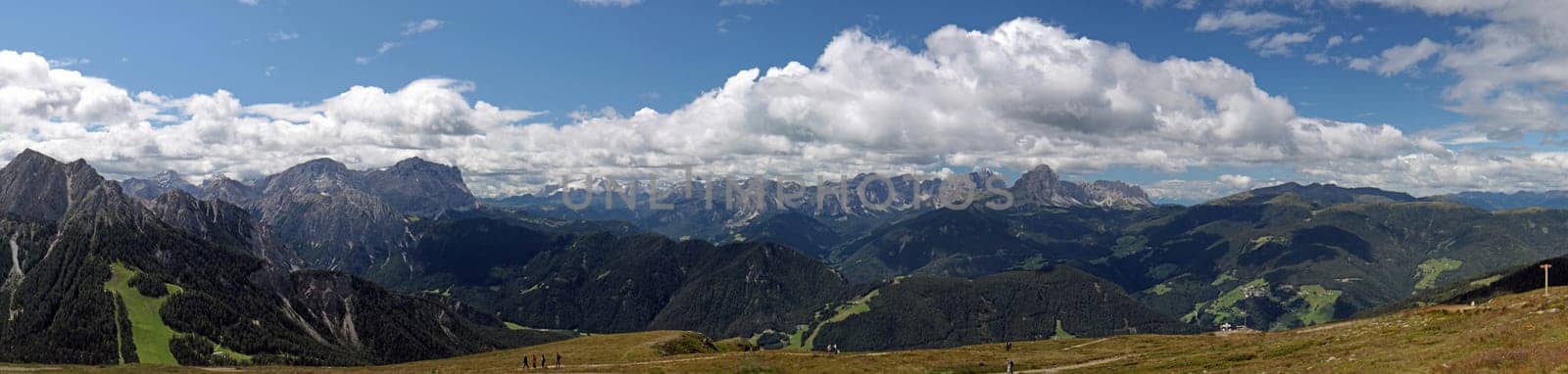 View of the Dolomites from Plan de Corones