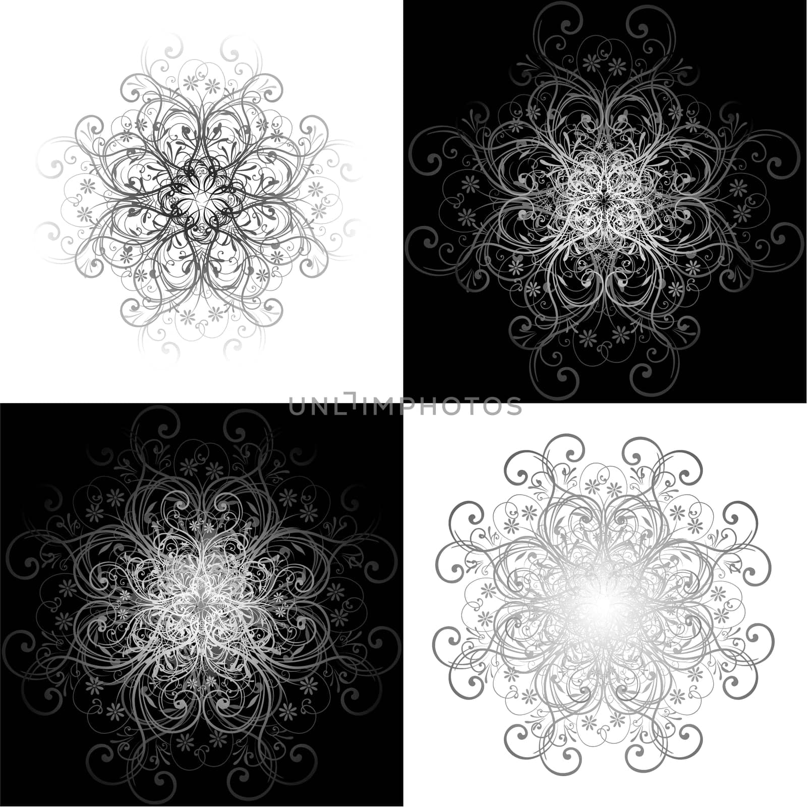 Gothic scroll background