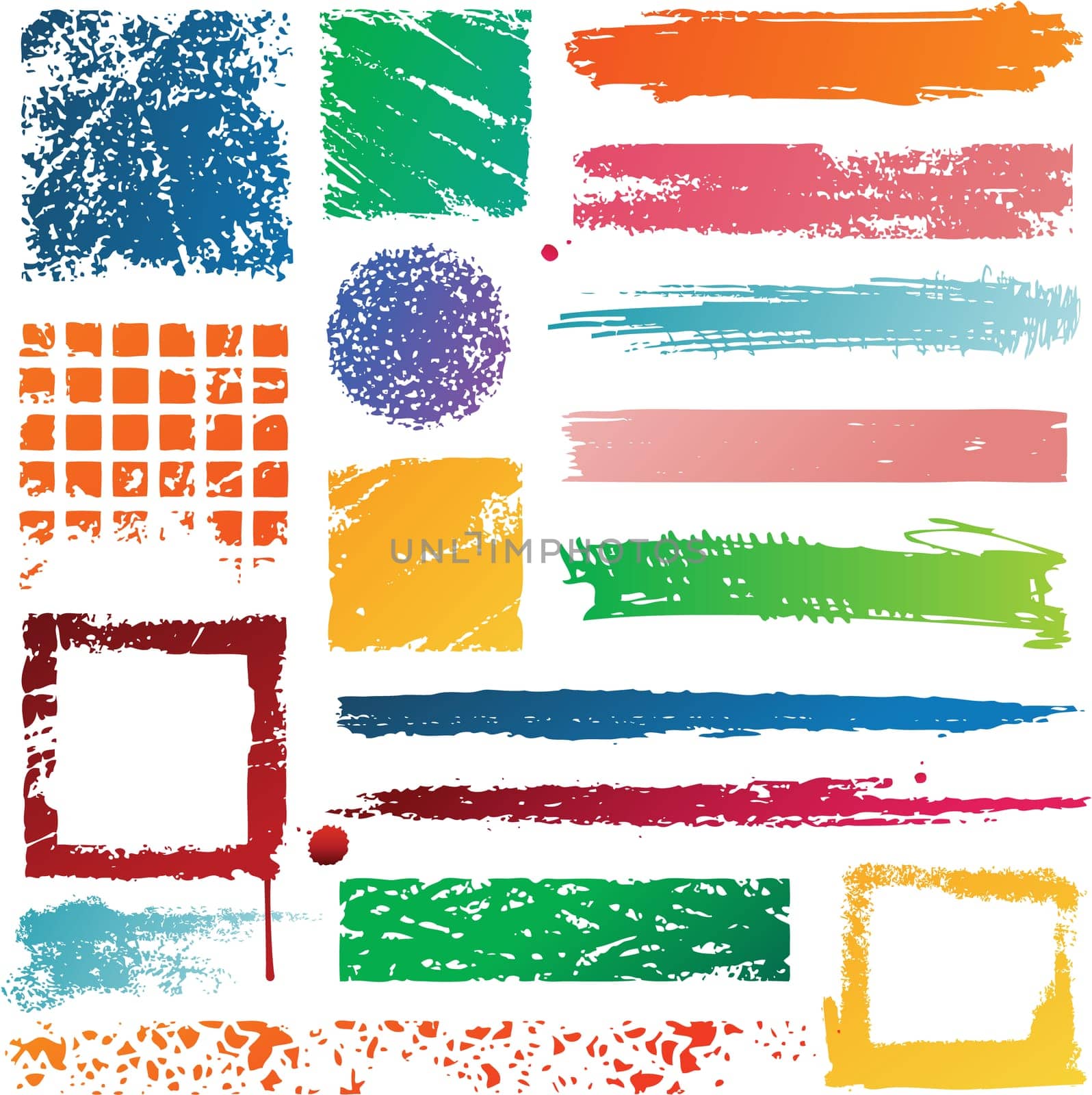 Vector grunge frame