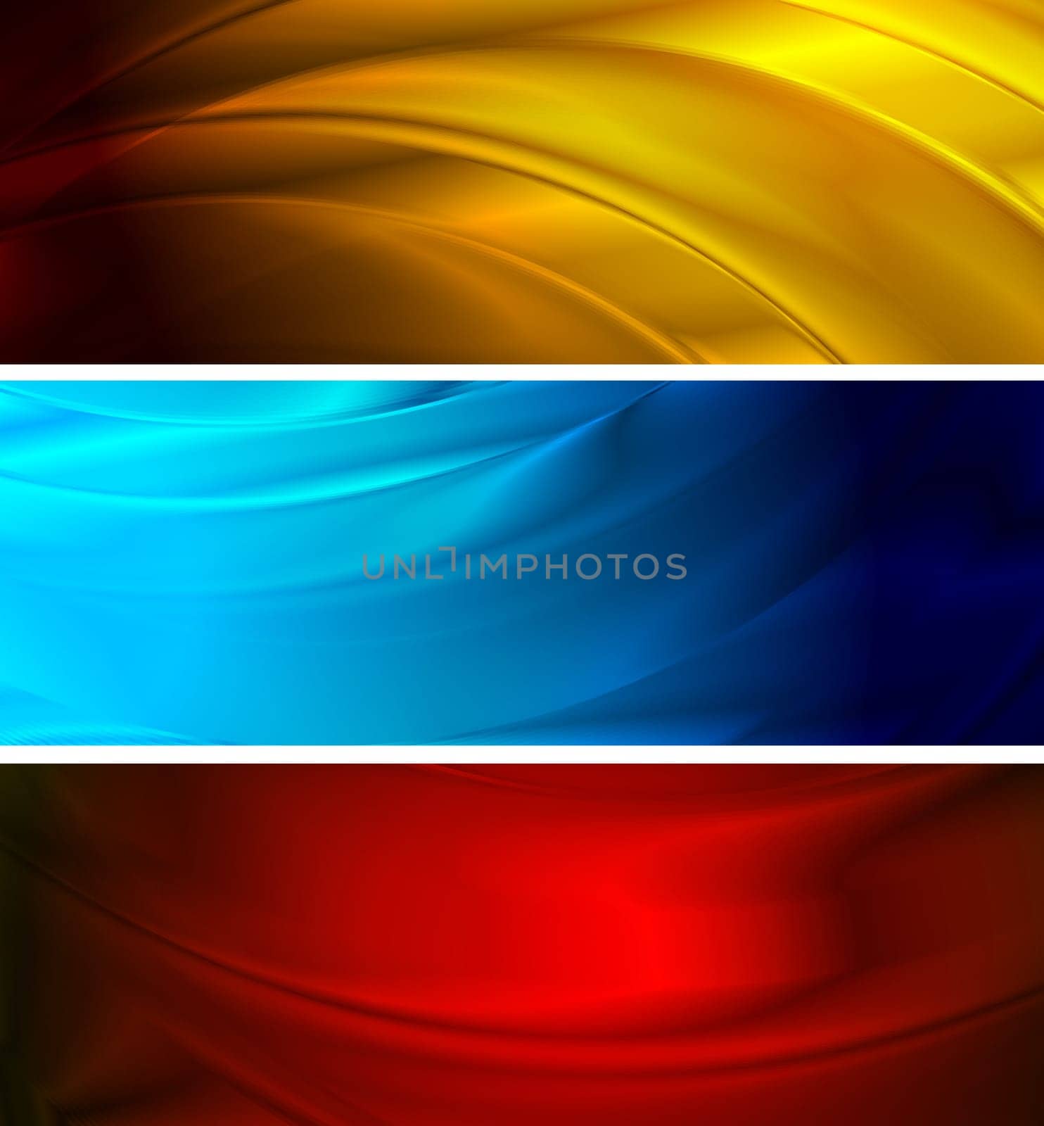 Abstract silk banners (NO gradient mesh, eps 10)