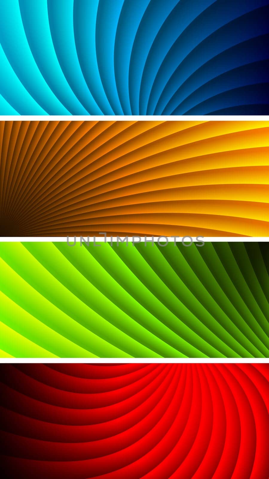 Collection of bright abstract banners - eps 10