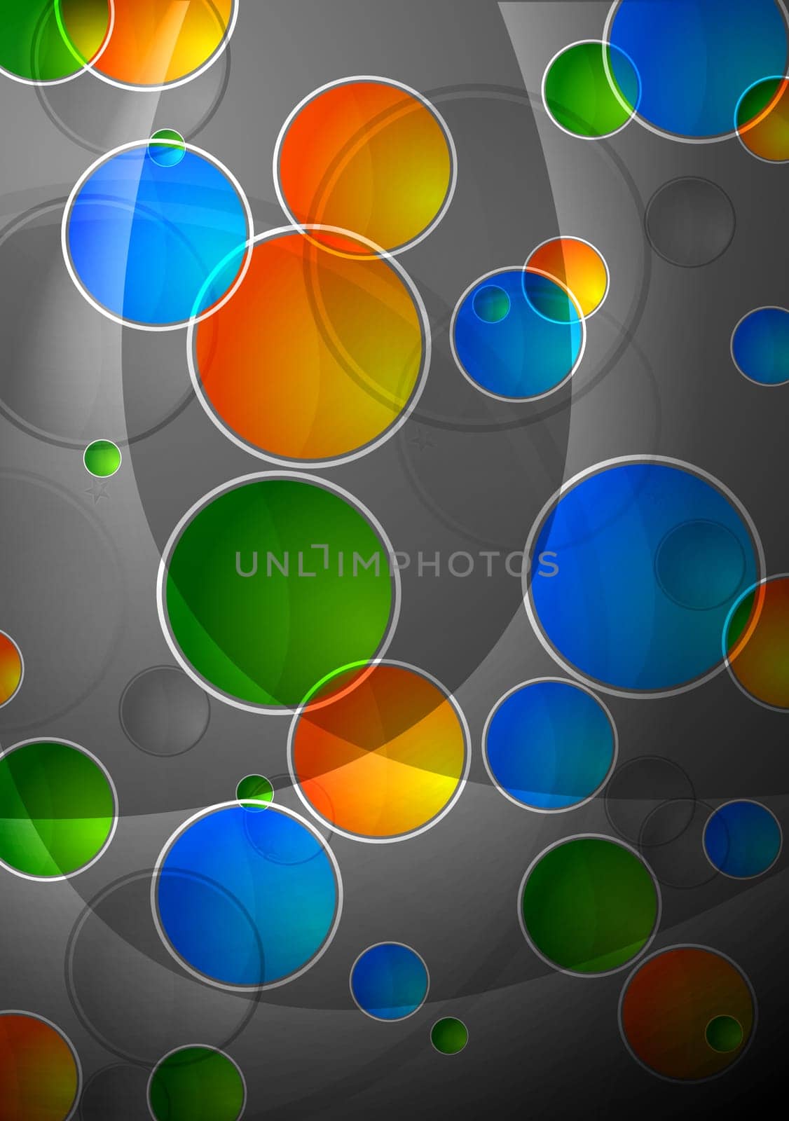 Beautiful abstract background with multicolored circles - eps 10
