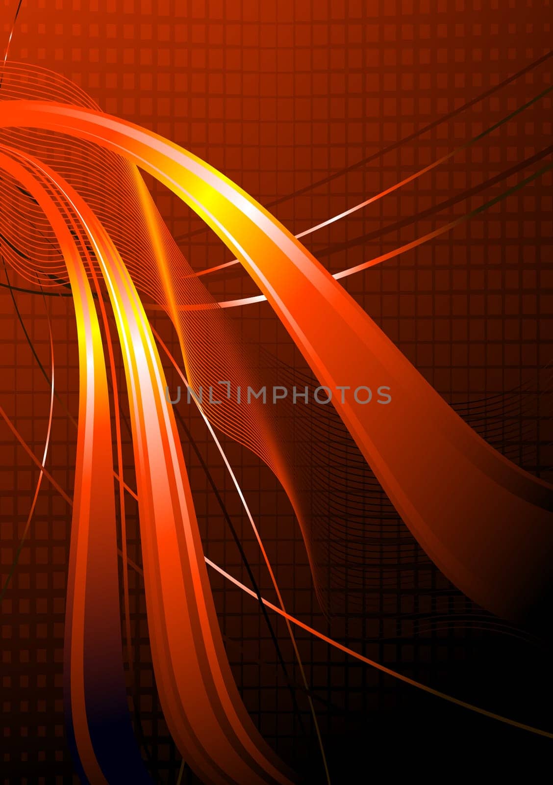 Abstract background with waves and lines