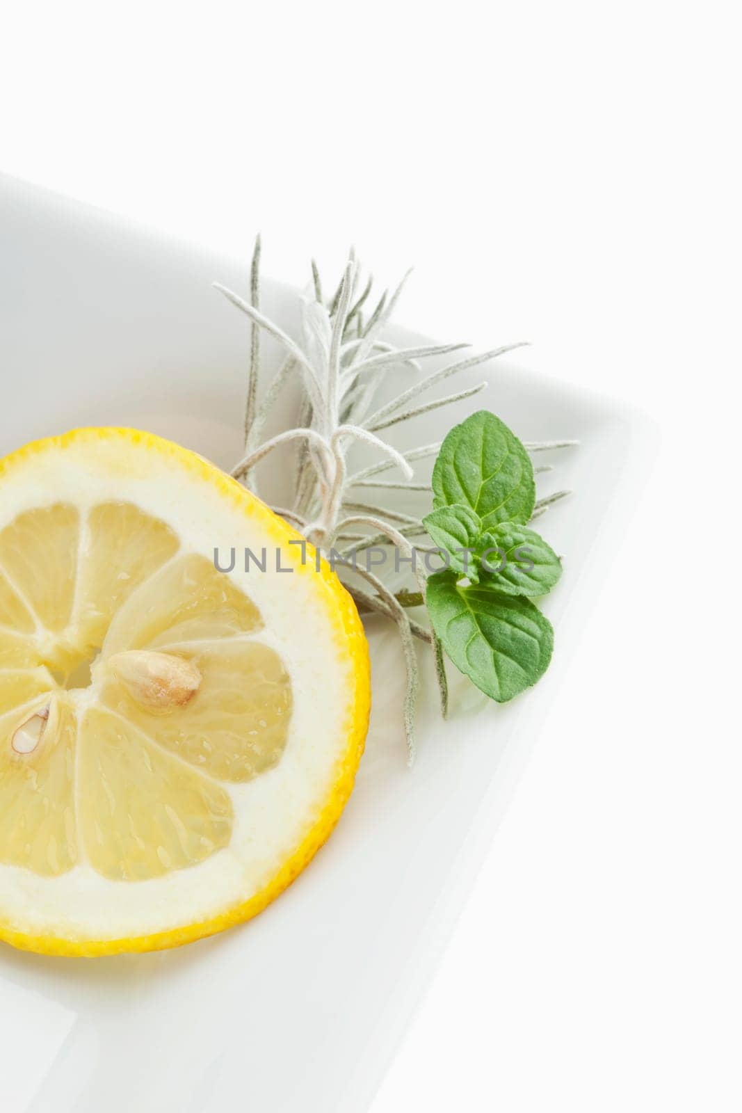 Lemon,basil and curry herb