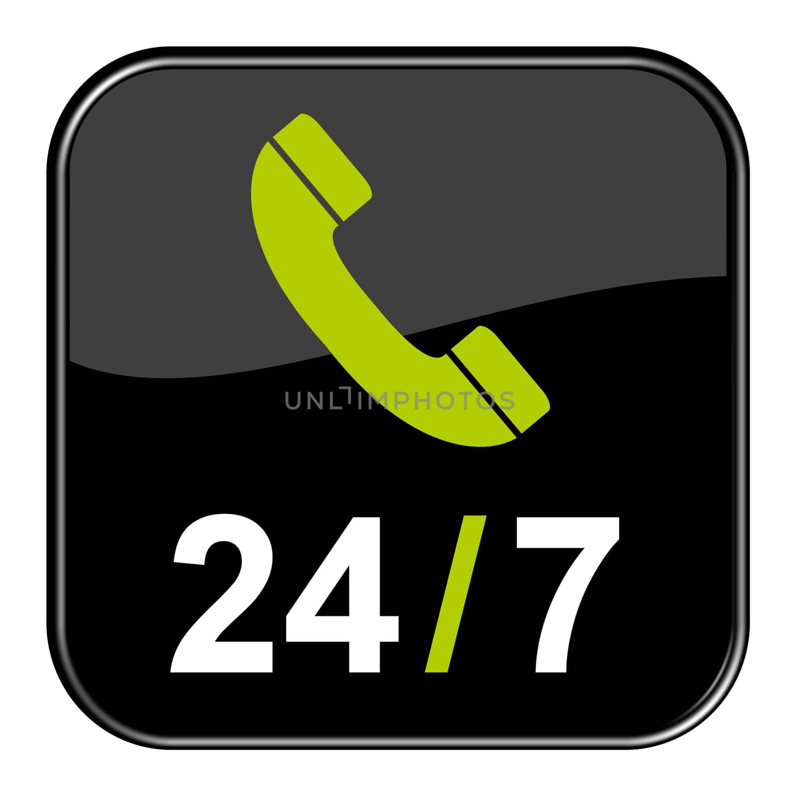 Glossy Button - Contact anytime