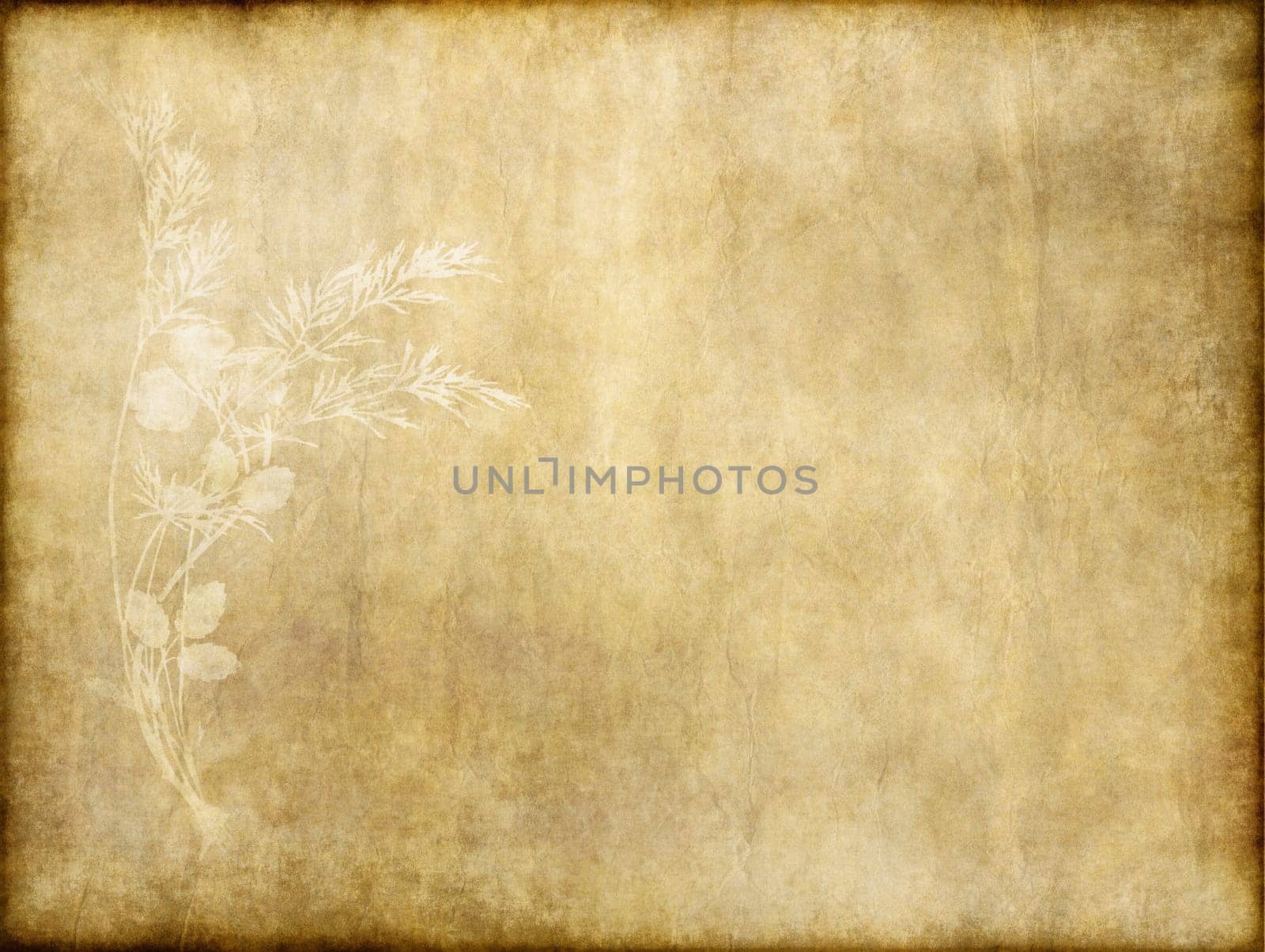 old vintage paper with floral design background texture