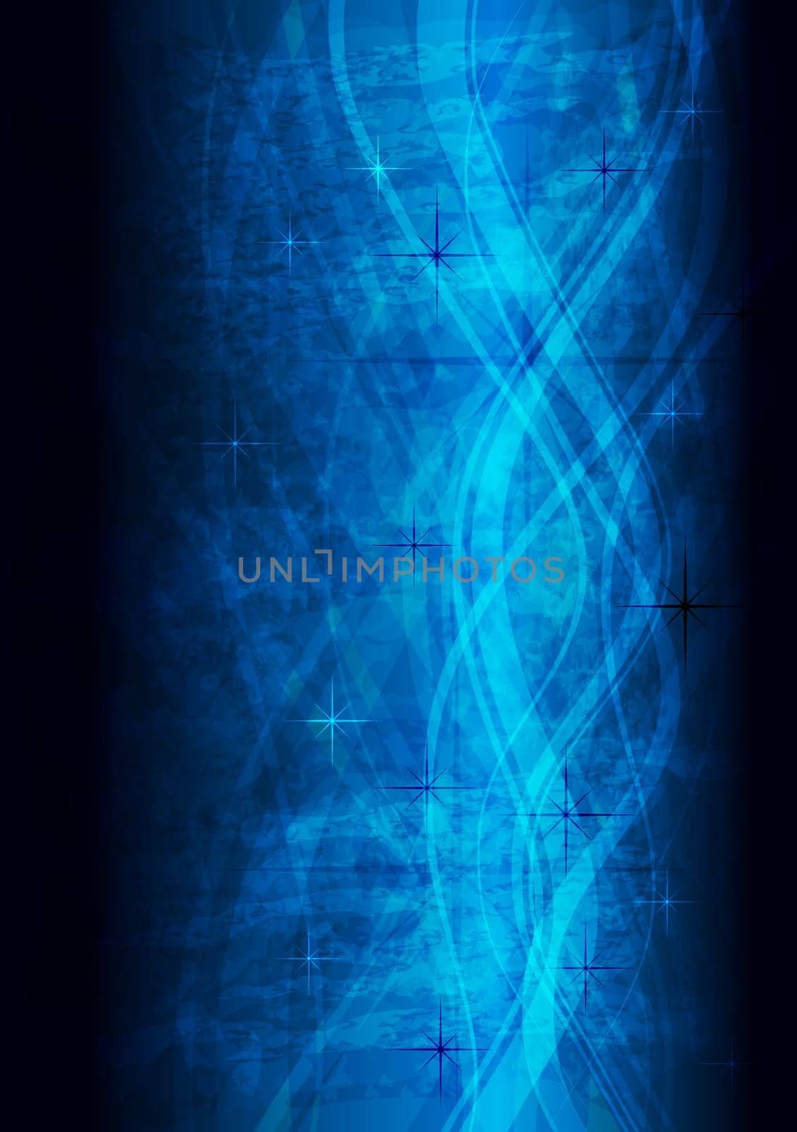 Abstract waves on grunge background - eps 10