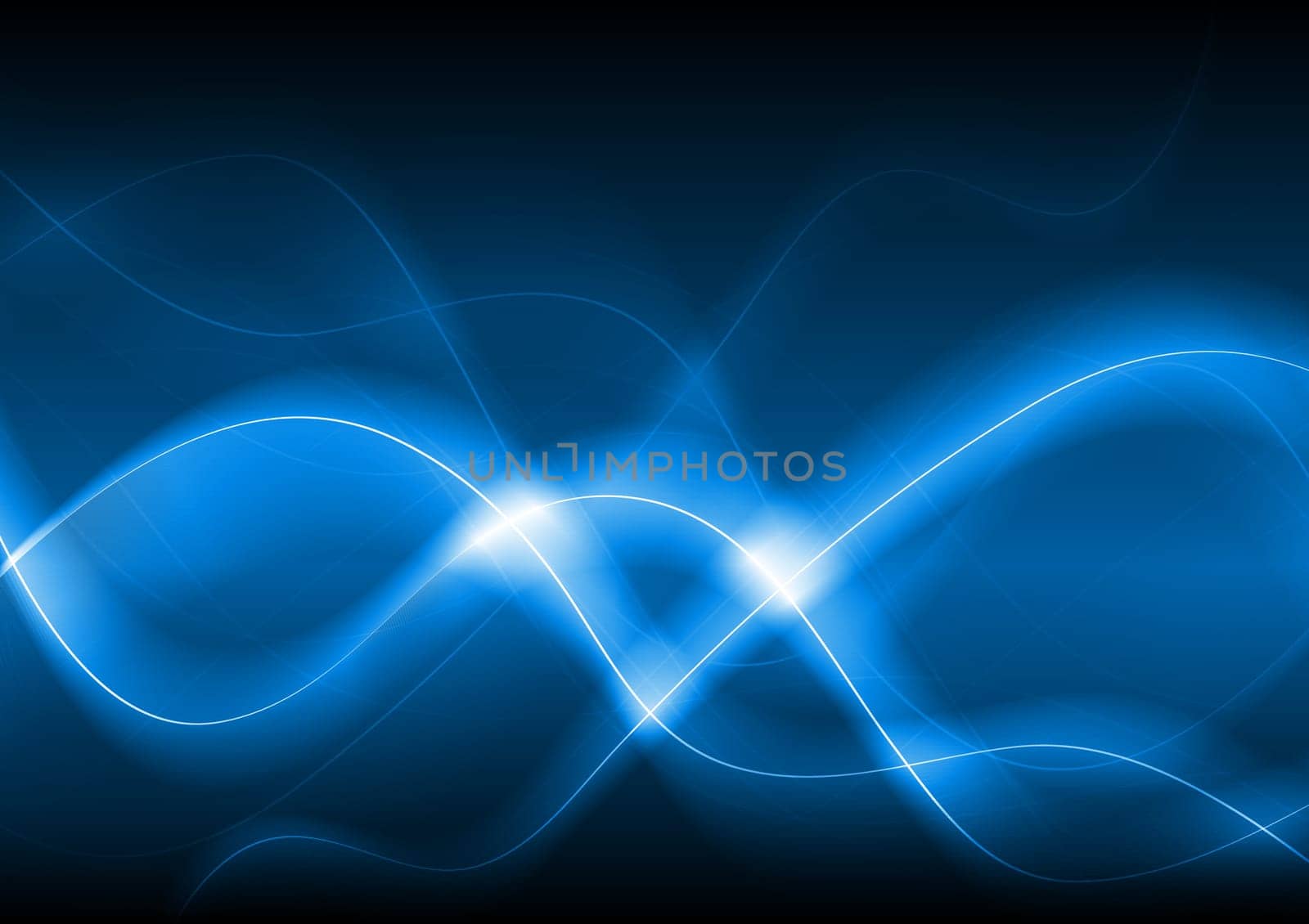 Blue vector abstraction with beautiful waves - eps 10