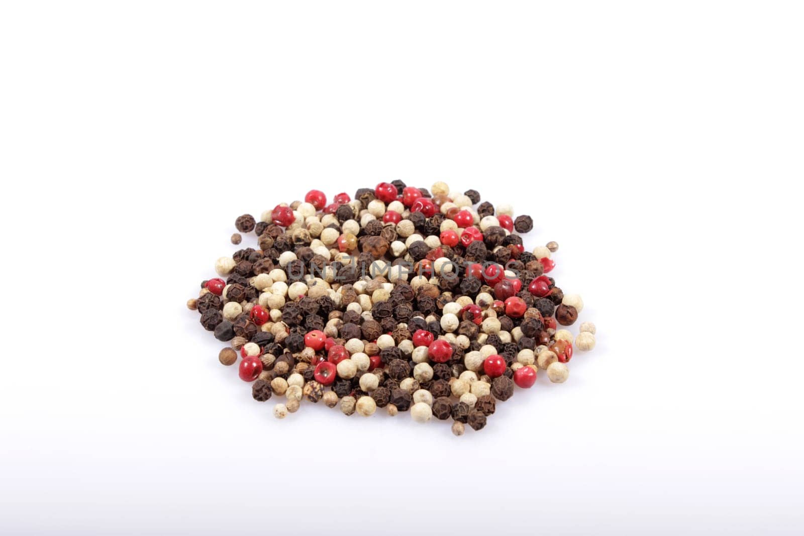 Mixed pepper isolated on white background
