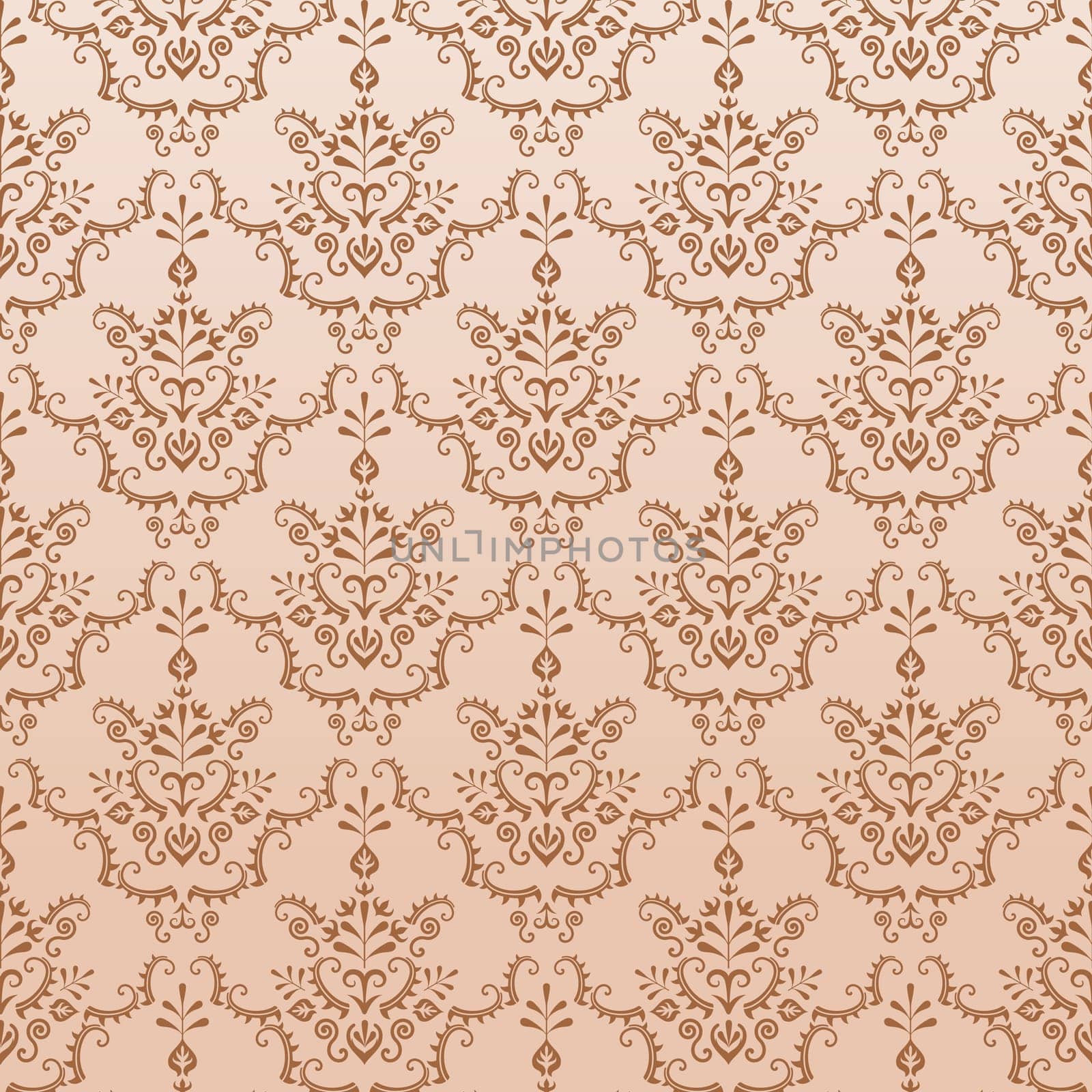 Damask seamless vector pattern set for easy seamless pattern making