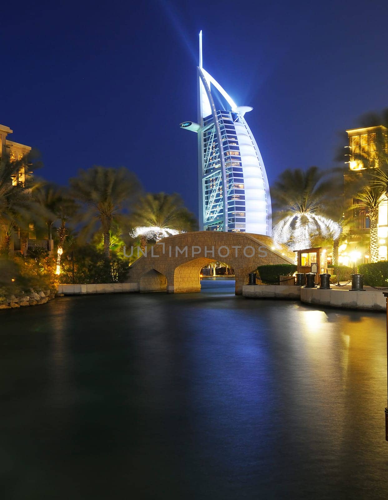 Luxury hotel Burj Al Arab in Dubai, United Arab Emirates