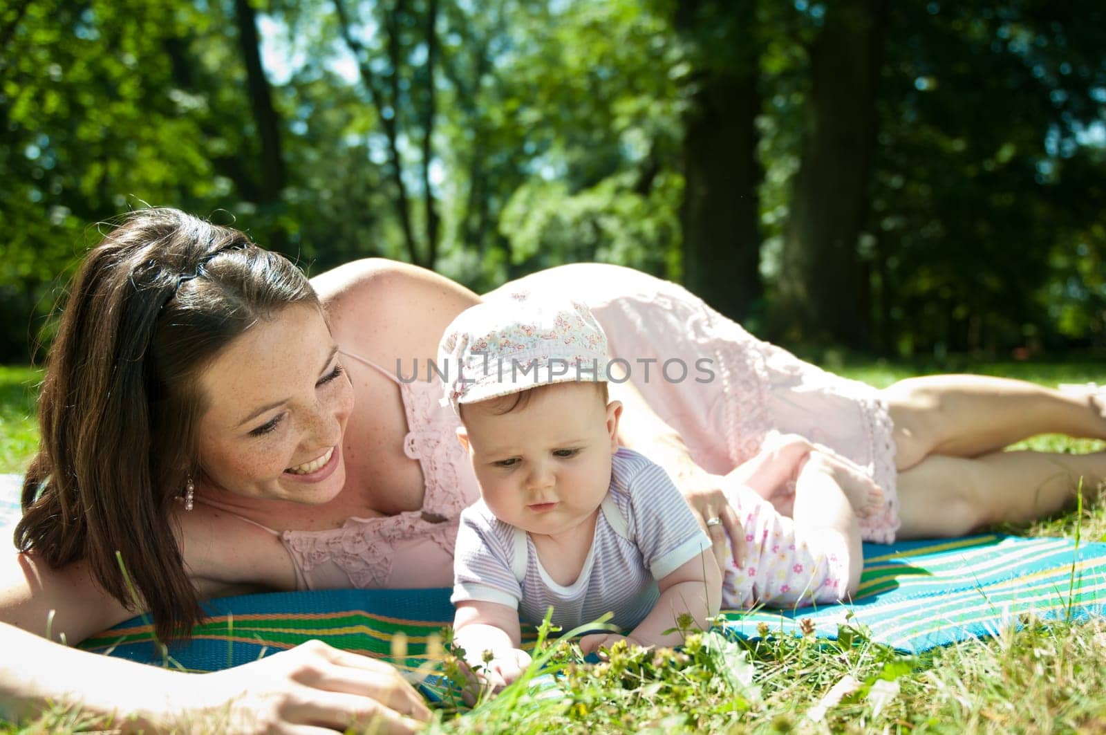 Happy time - mother with baby