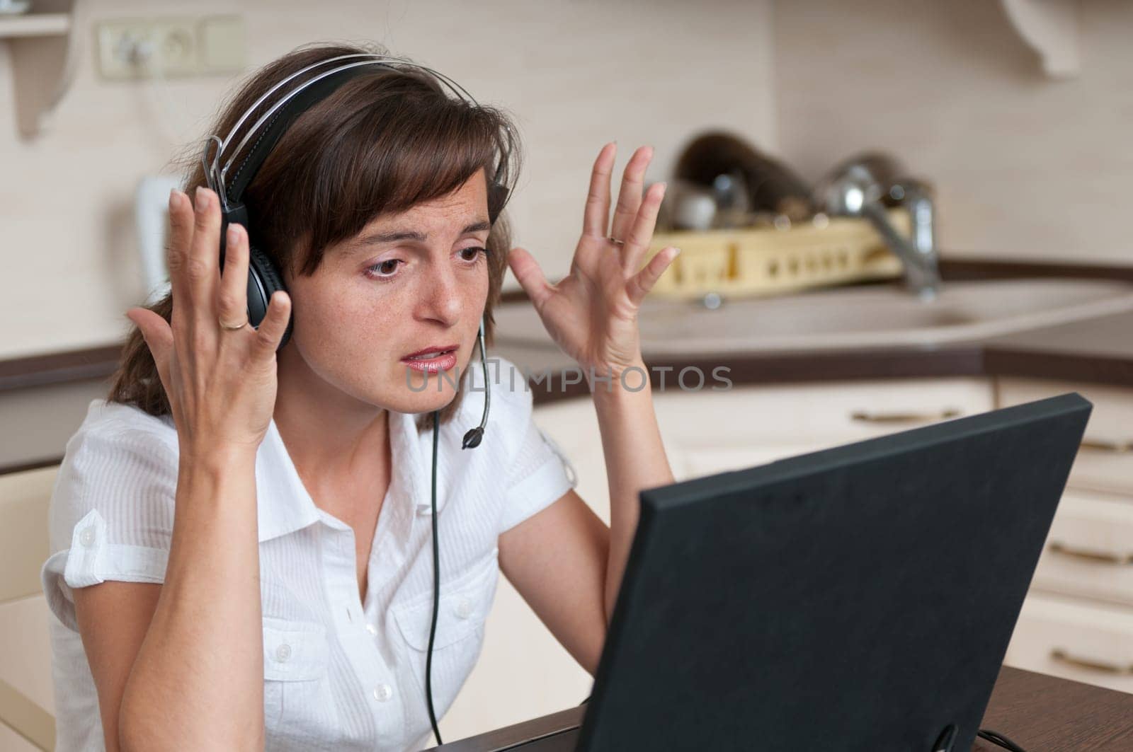 Stress - bussy working woman