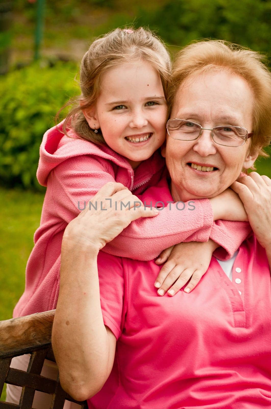Love - grandmother with granddaughter portrait