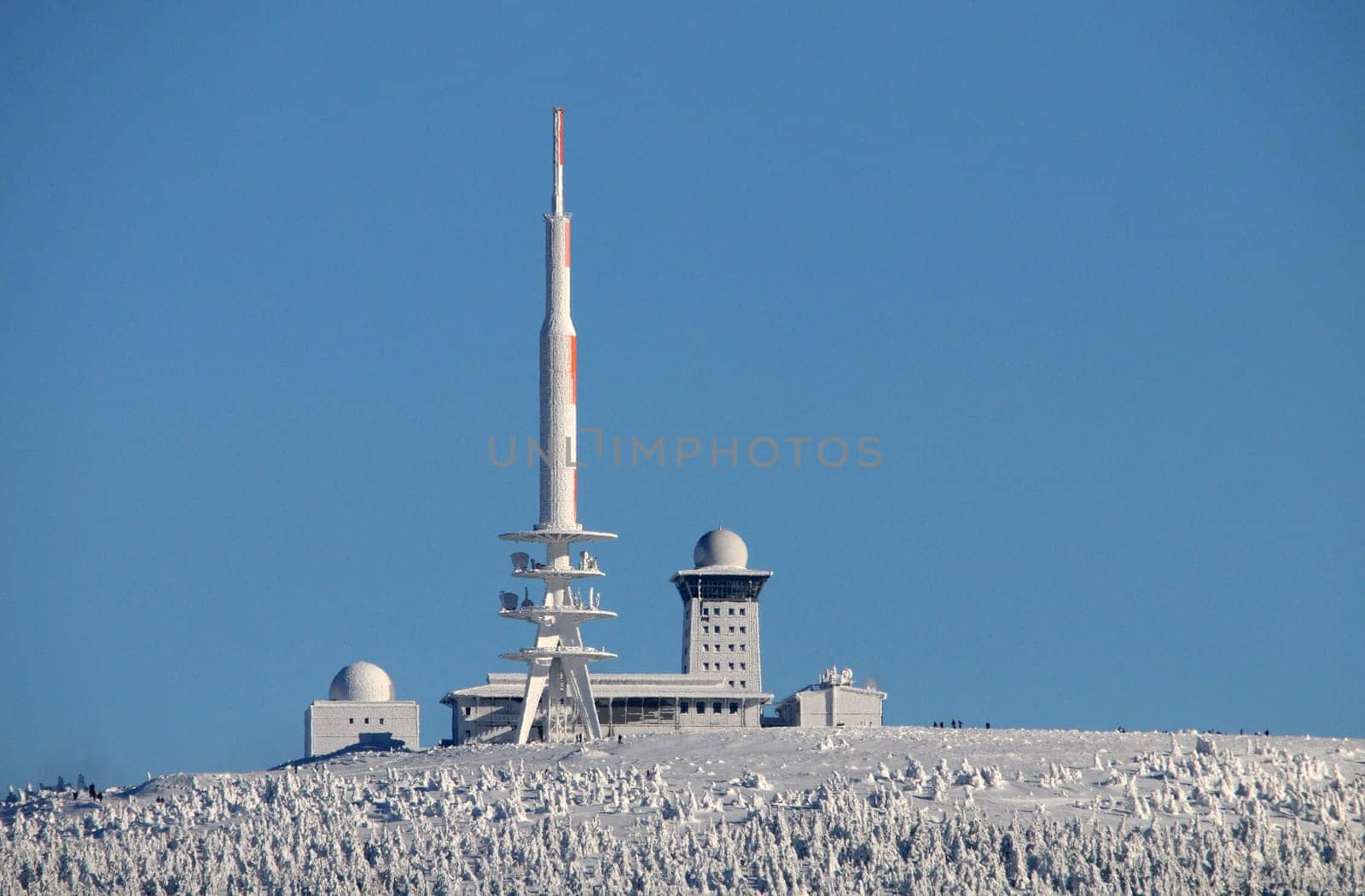 The Brocken with almost clear visibility. Taken by Torfhaus