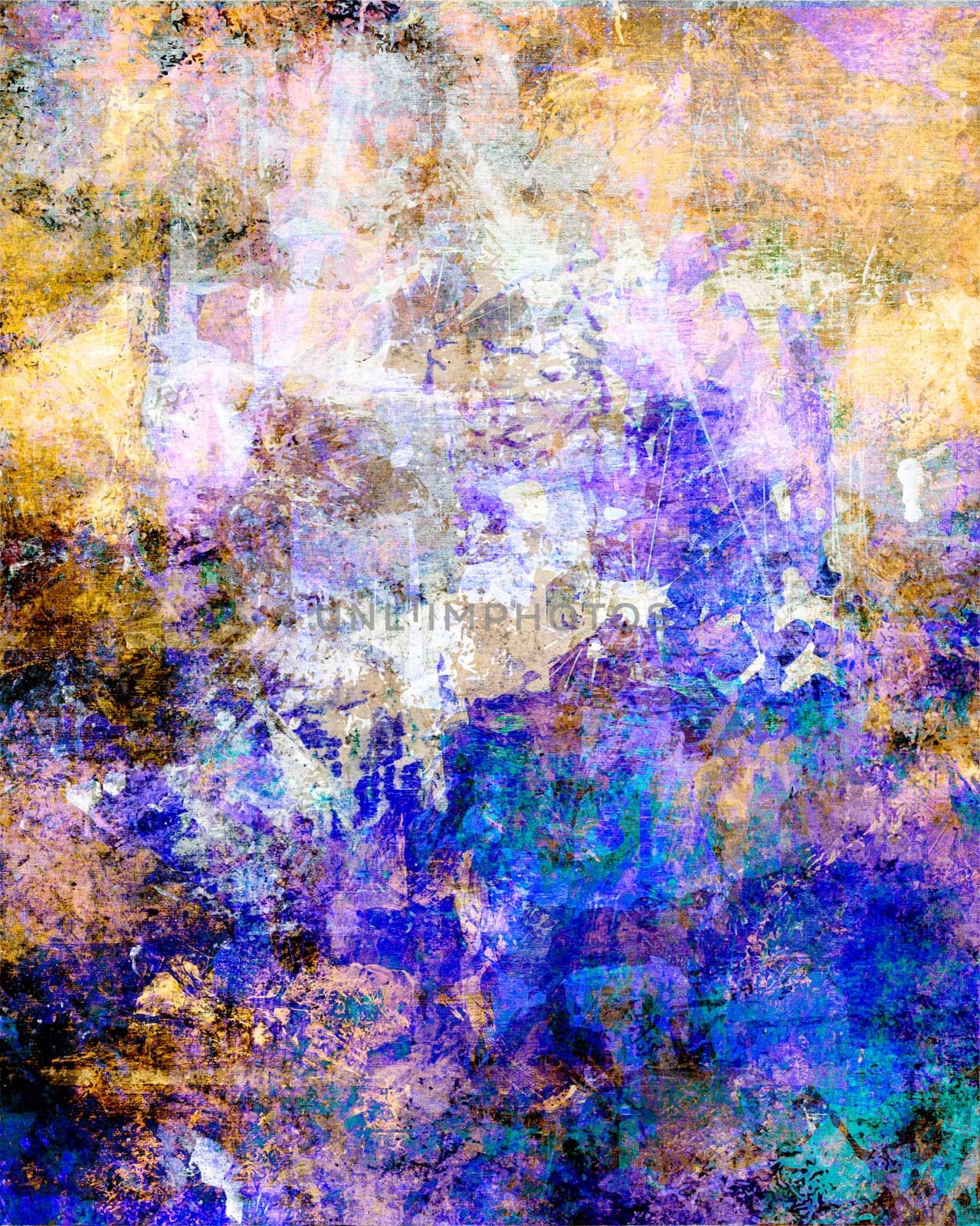 Mixed Media Background - Layers Collage