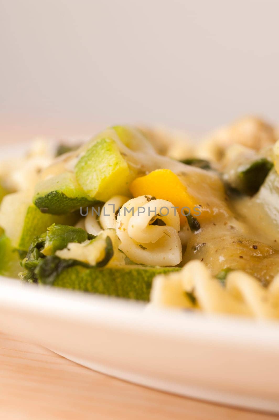 Pasta with Pesto and Vegetables.
