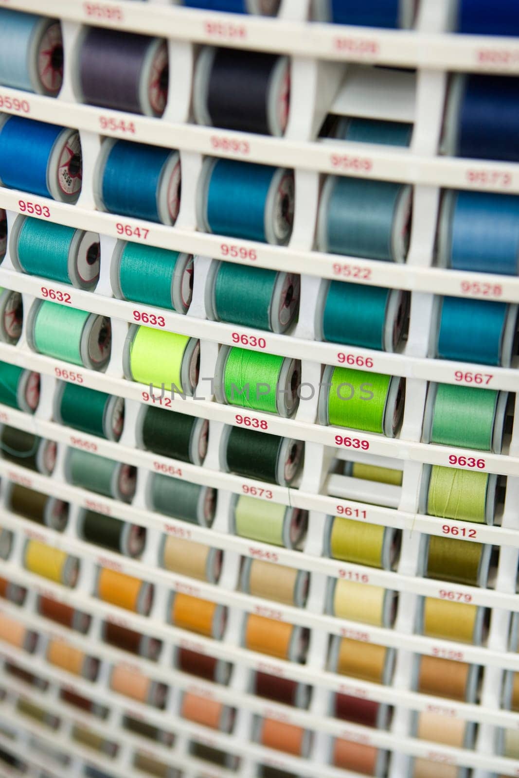 Full Frame of Thread Reels