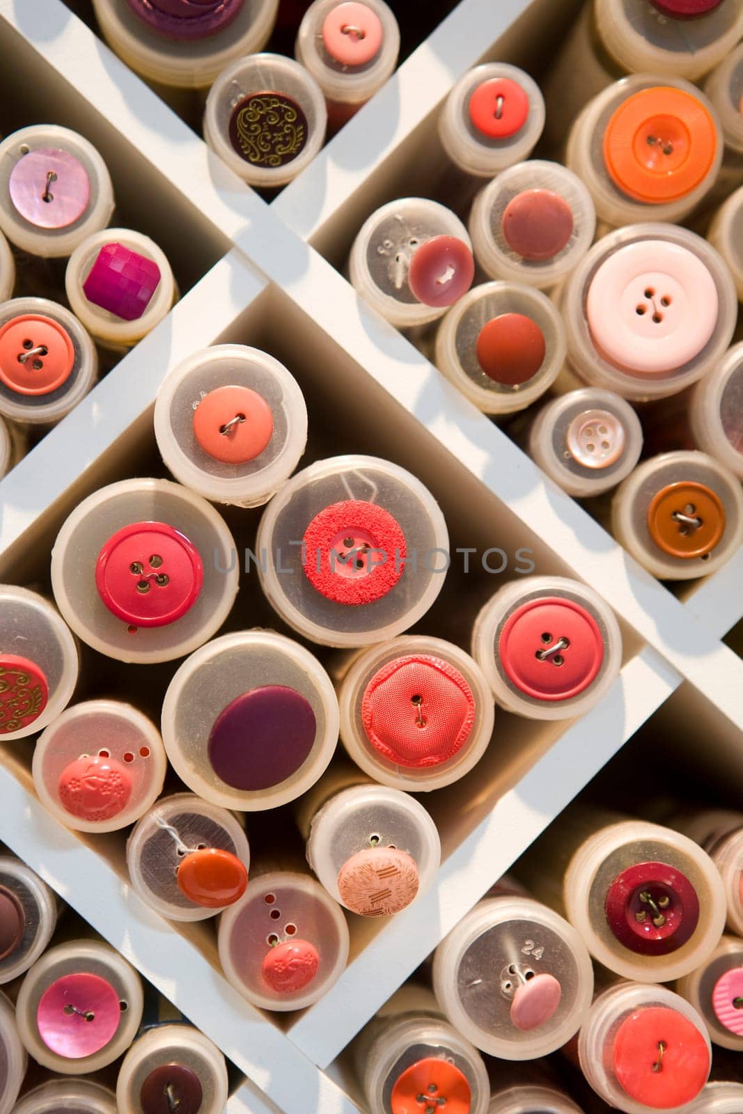 Full Frame of Thread Reels
