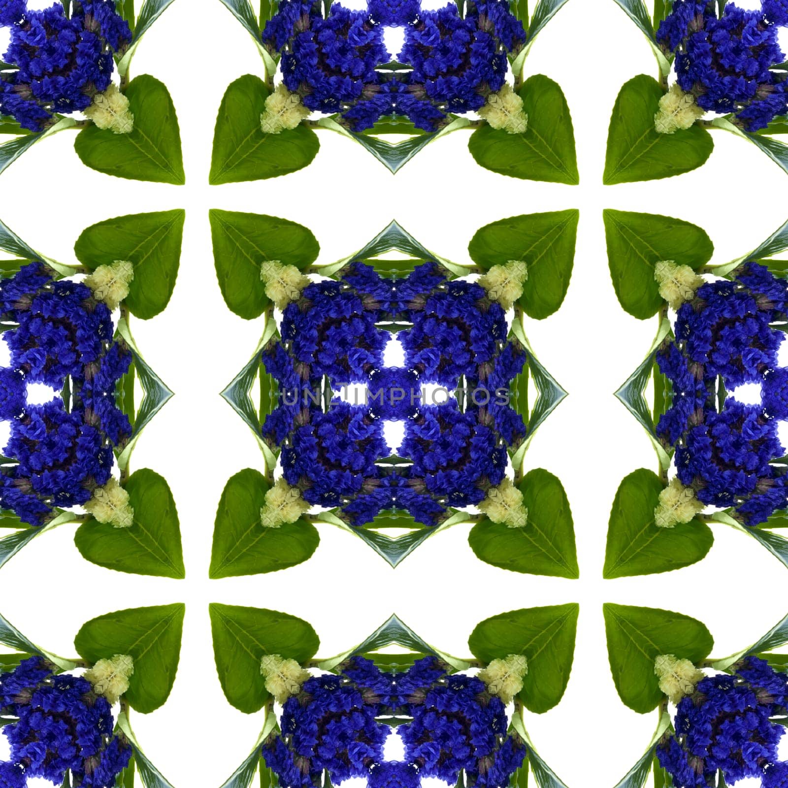 an abstract kaleidoscope background on white background