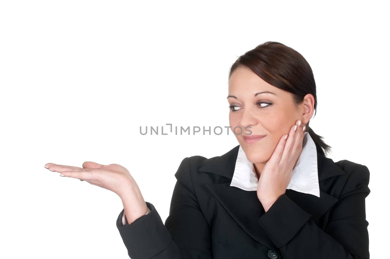Businesswoman presenting