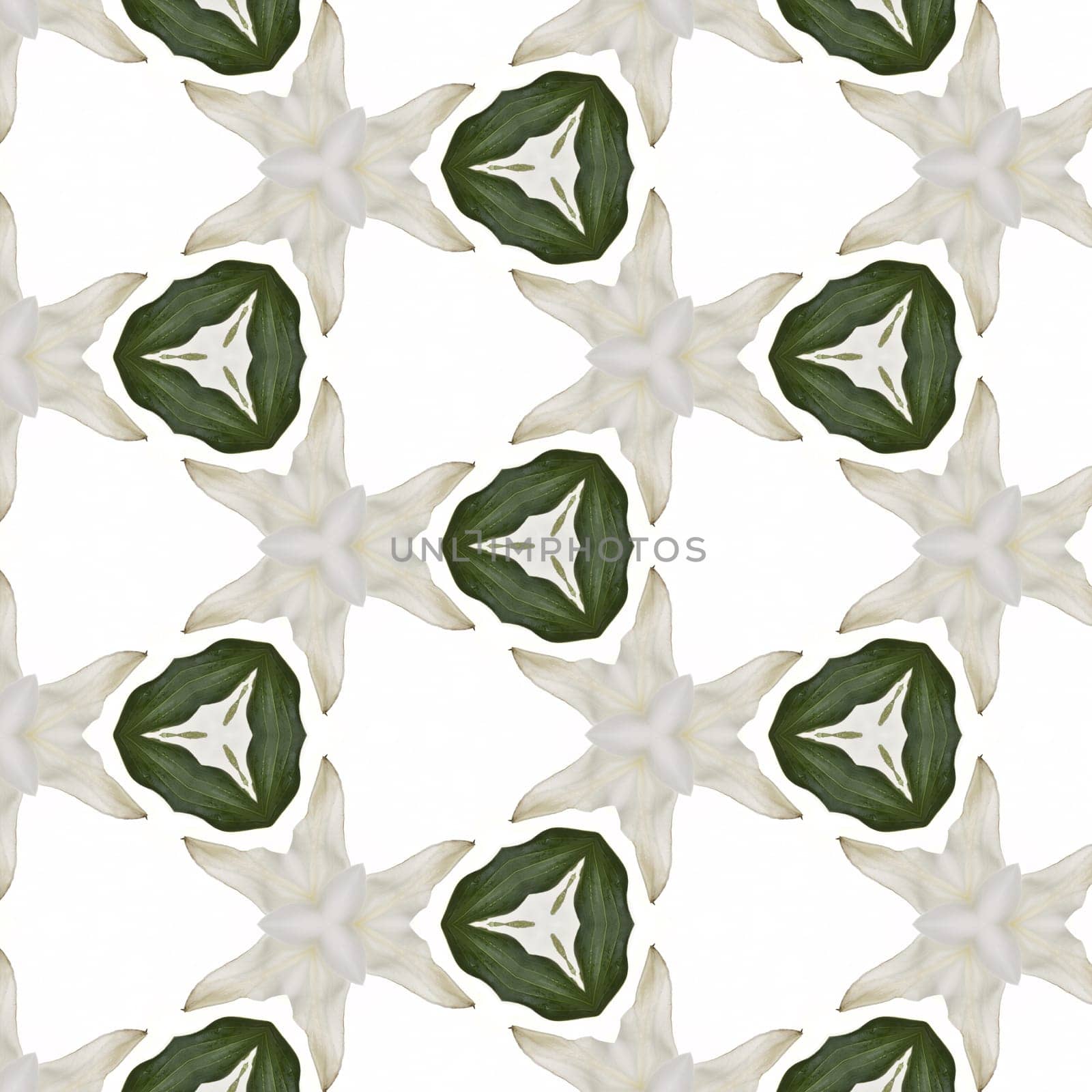 an abstract kaleidoscope background on white background