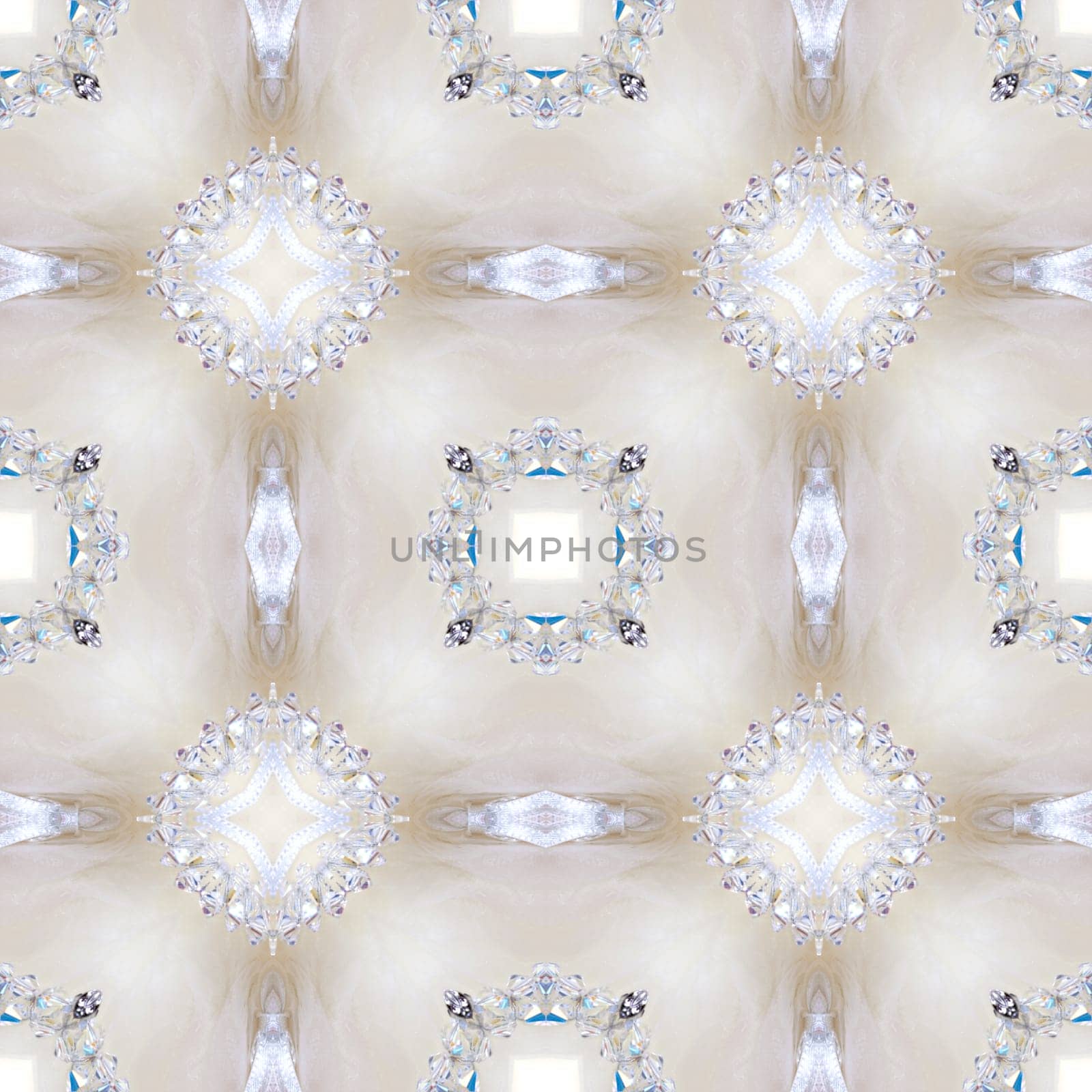 an abstract kaleidoscope background on white background